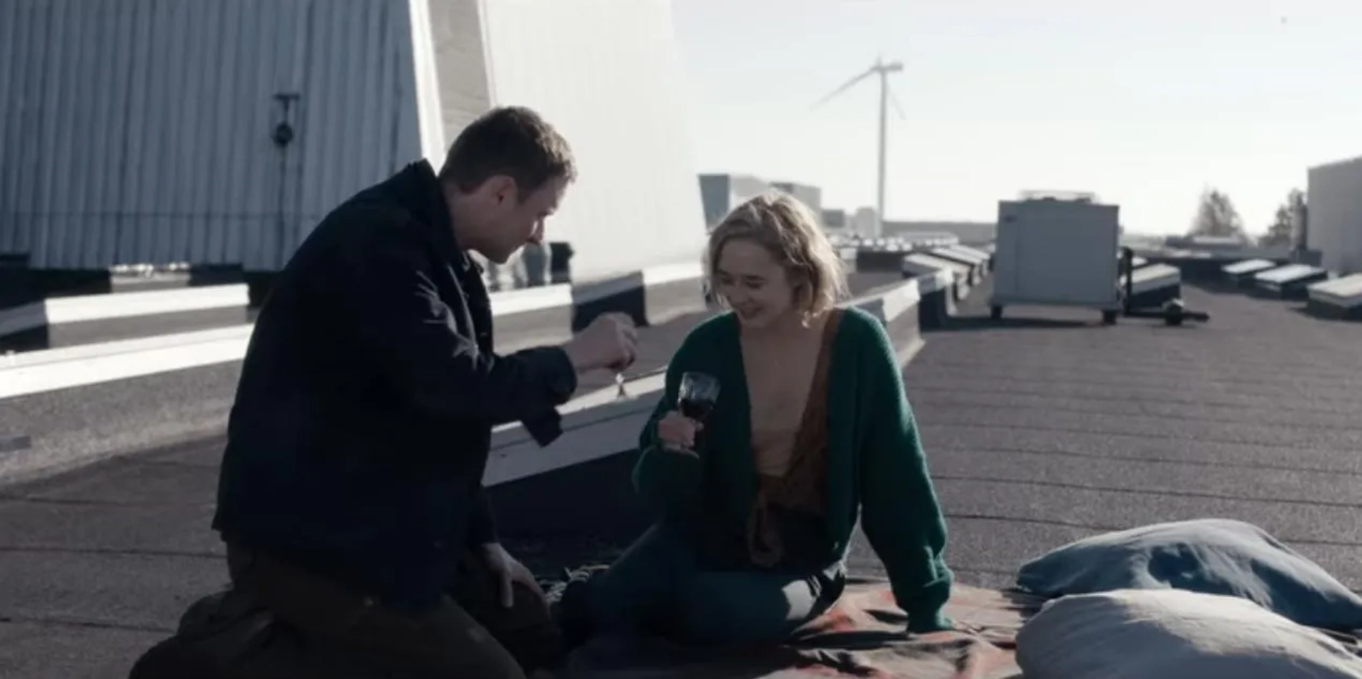 Alba August and Mikkel Boe Følsgaard in The Rain: Stay in Control (2019)