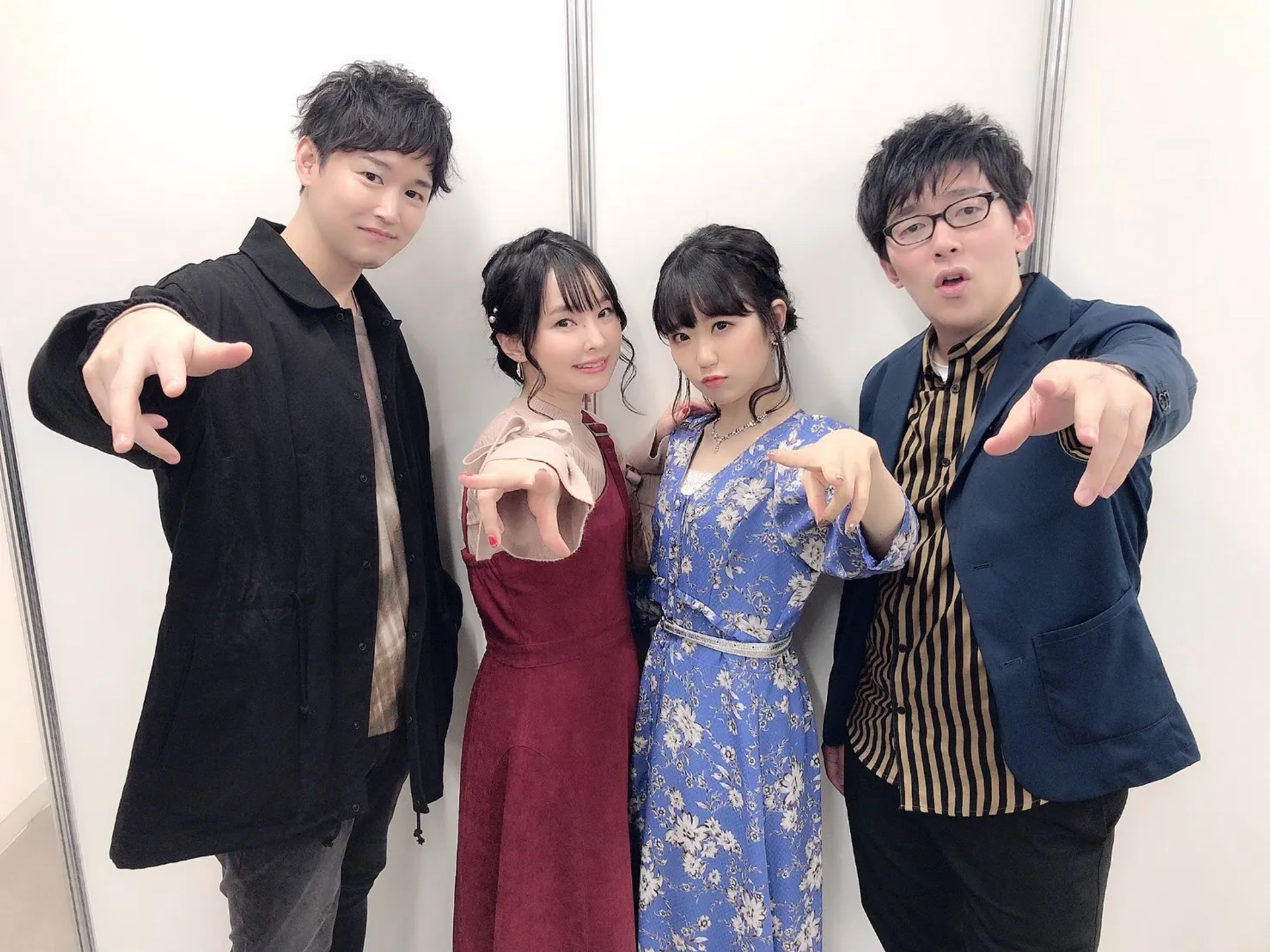 Nao Tôyama, Yuki Ono, Kanae Itô, and Ryôta Ôsaka at an event for The Devil Is a Part-Timer! (2013)