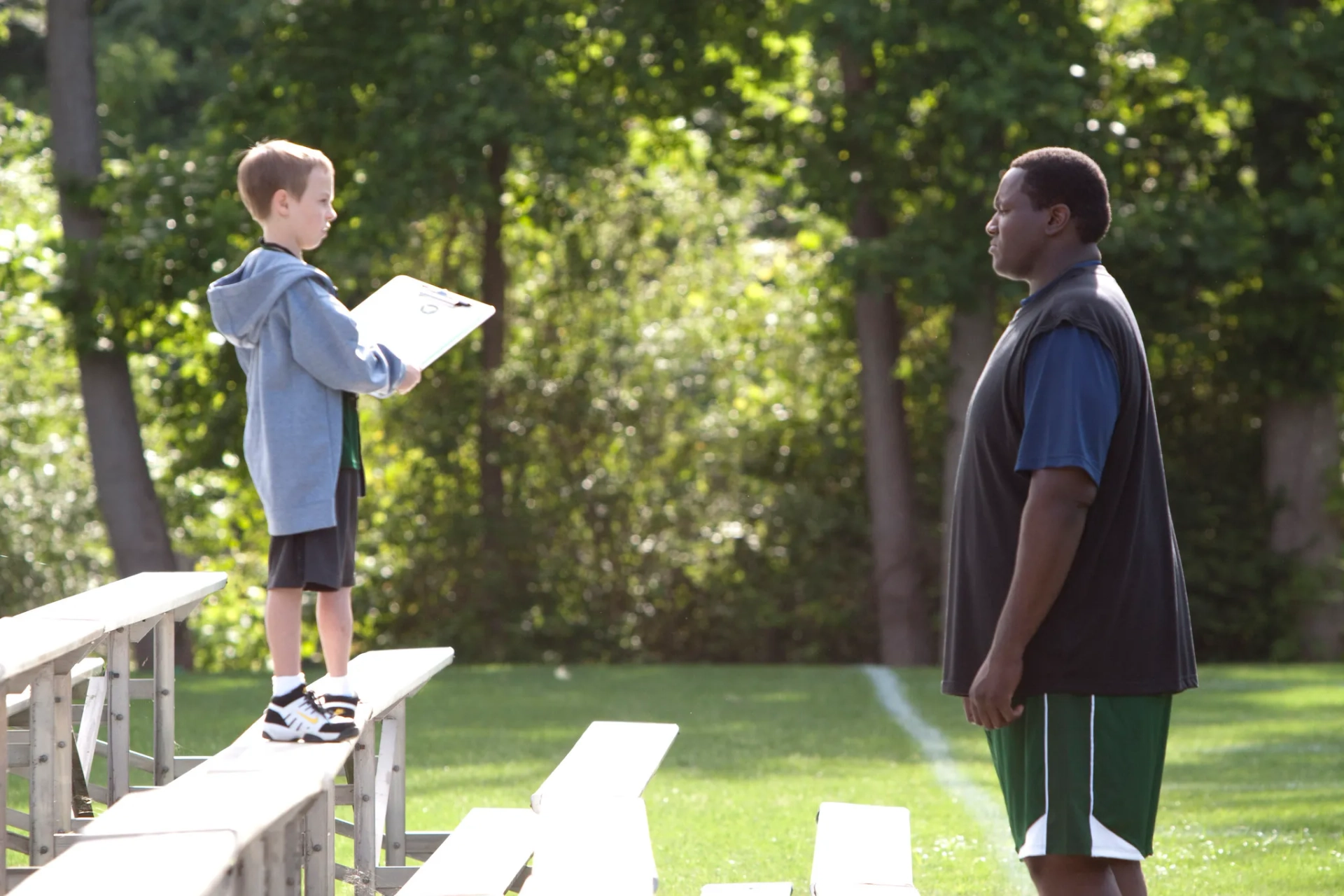 Jae Head and Quinton Aaron in The Blind Side (2009)