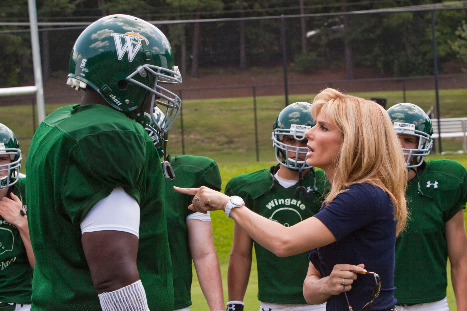 Sandra Bullock and Quinton Aaron in The Blind Side (2009)