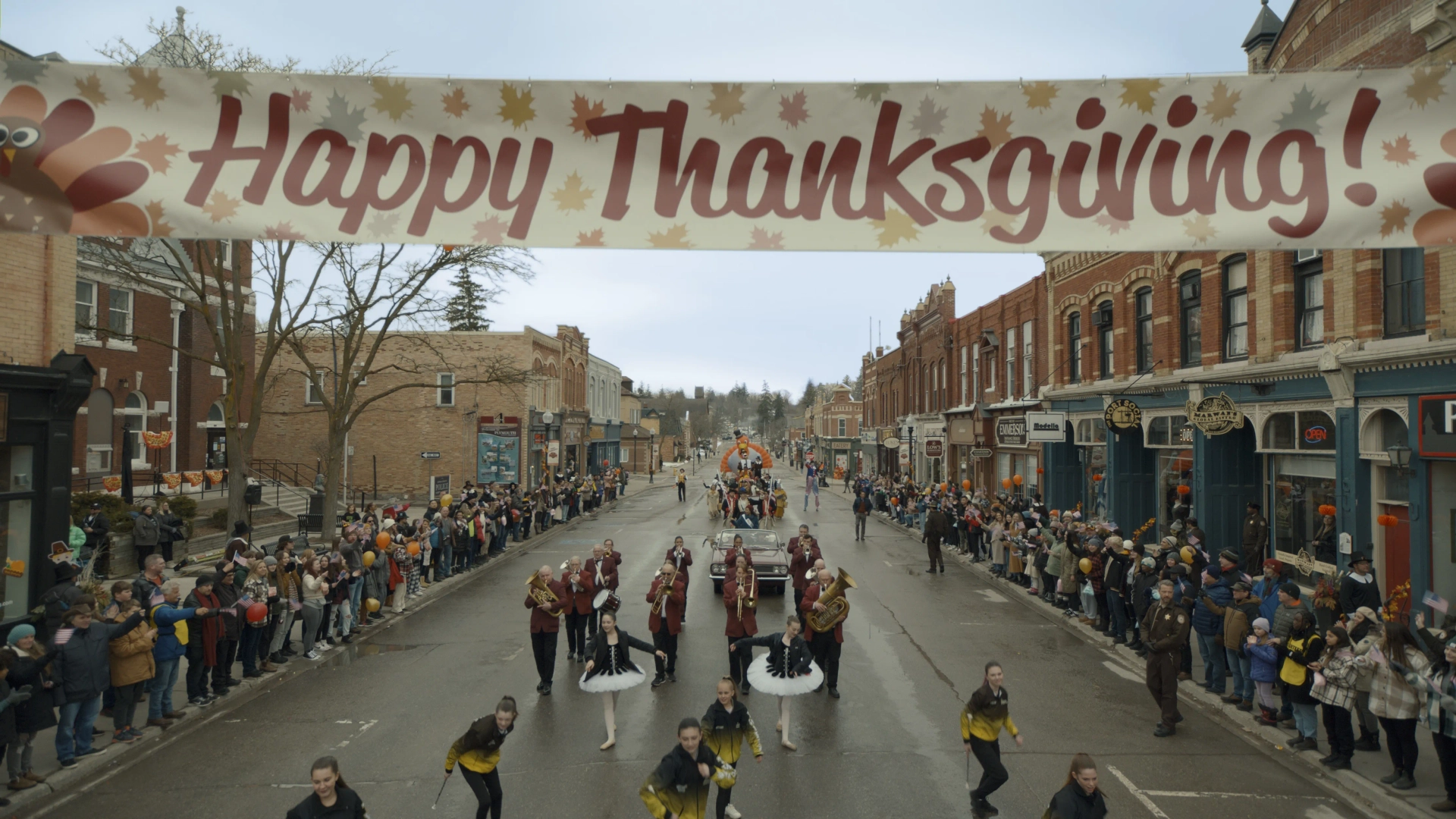 Neil Robles, Charlie Storey, Beatrice Trang, Hannah Storey, Nick Peters, Christopher Creamer, and J. Timothy Hunt in Thanksgiving (2023)