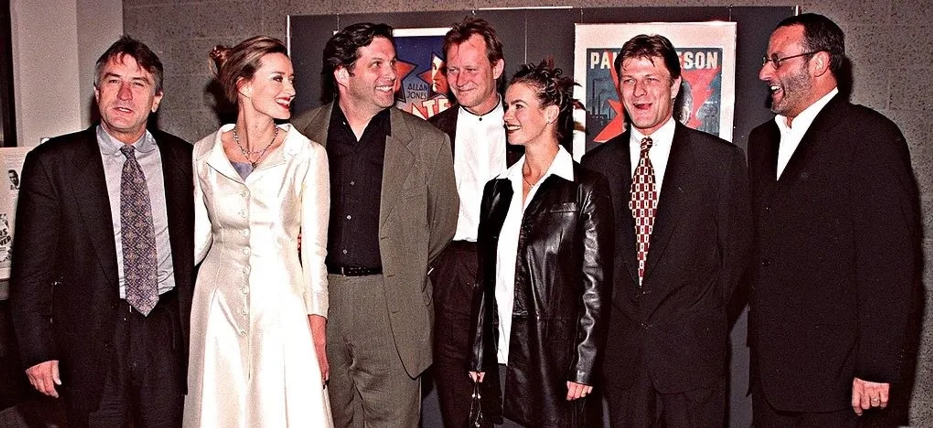 Robert De Niro, Sean Bean, Jean Reno, Natascha McElhone, Stellan Skarsgård, Katarina Witt, and Skipp Sudduth at an event for Ronin (1998)