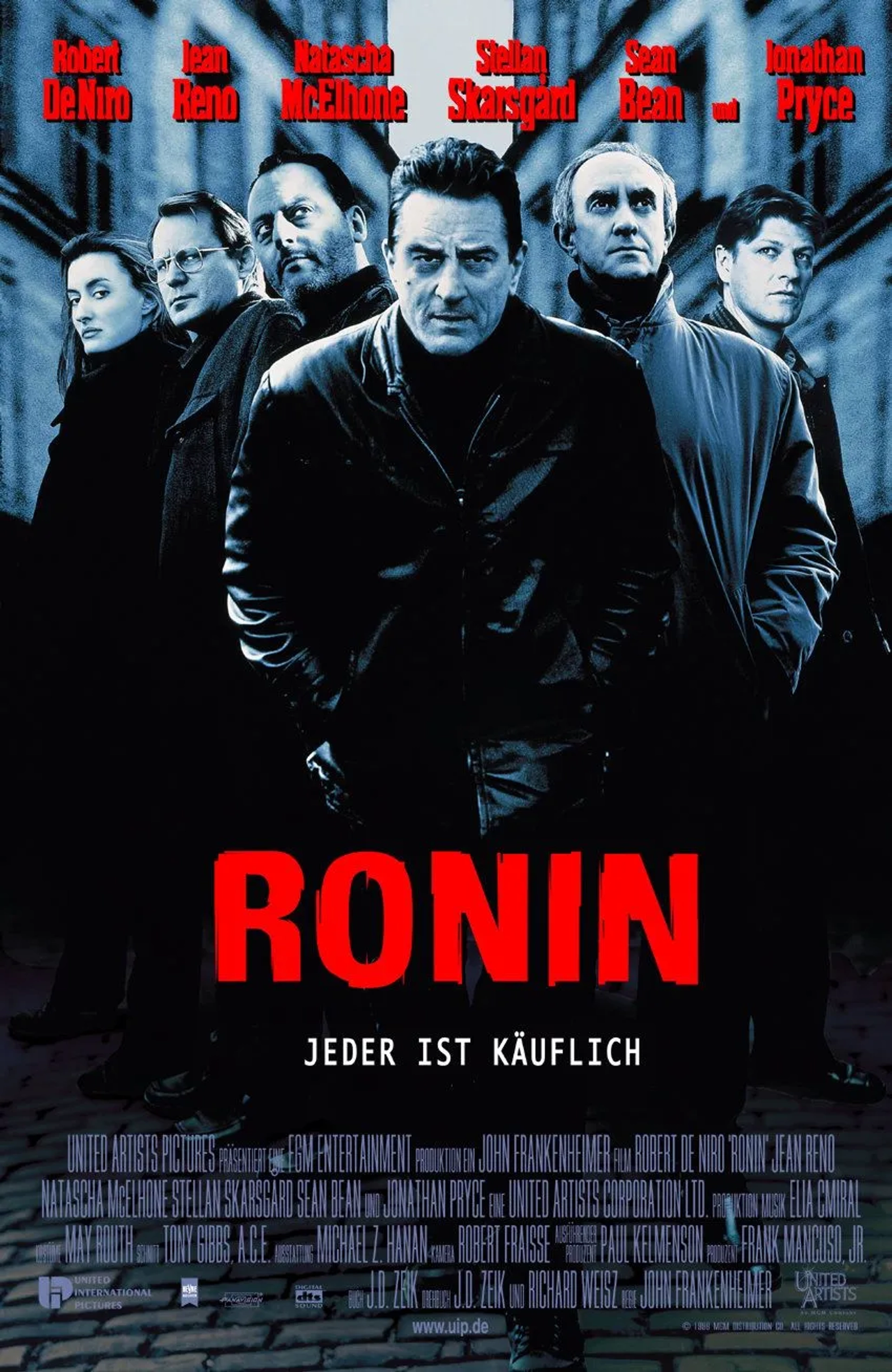 Robert De Niro, Sean Bean, Jonathan Pryce, Jean Reno, Natascha McElhone, and Stellan Skarsgård in Ronin (1998)