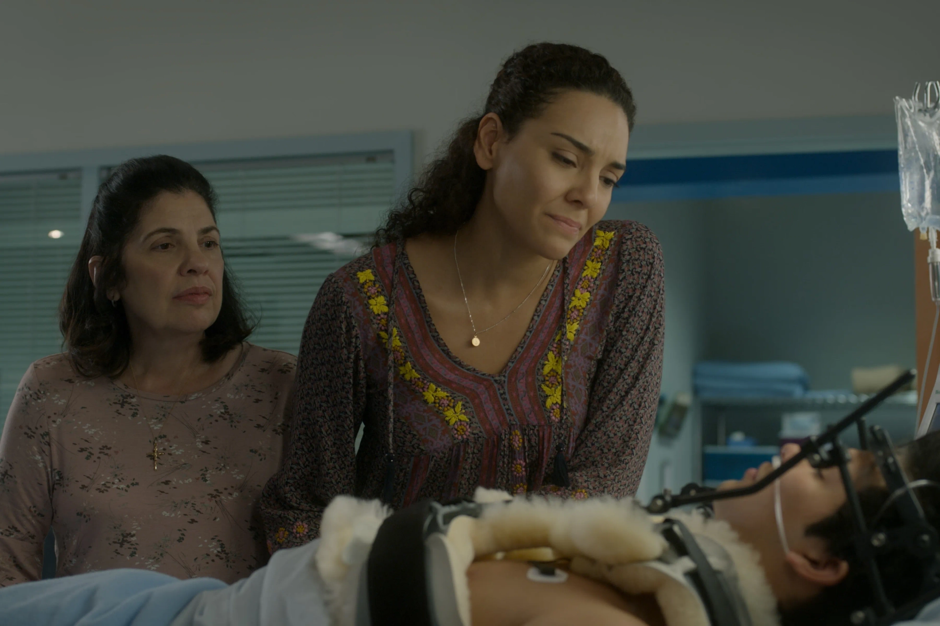 Rose Bianco, Vanessa Rubio, and Xolo Maridueña in Aftermath (2021)