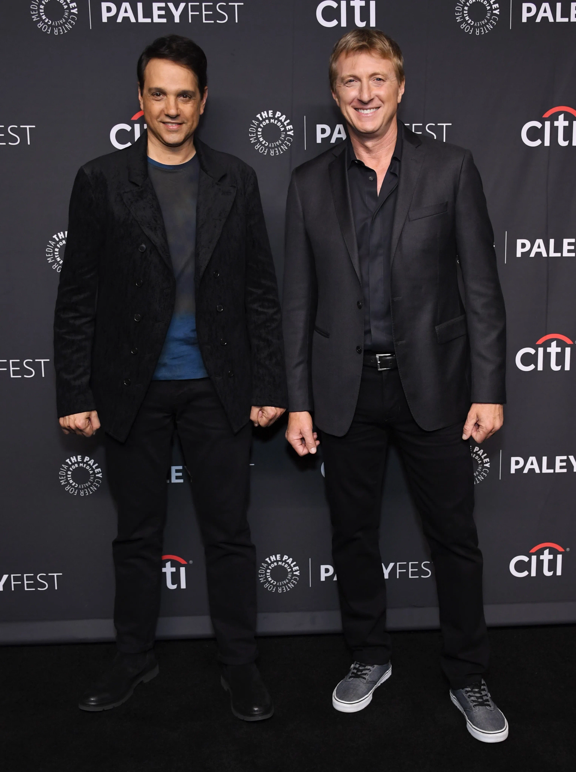 Ralph Macchio and William Zabka at an event for Cobra Kai (2018)