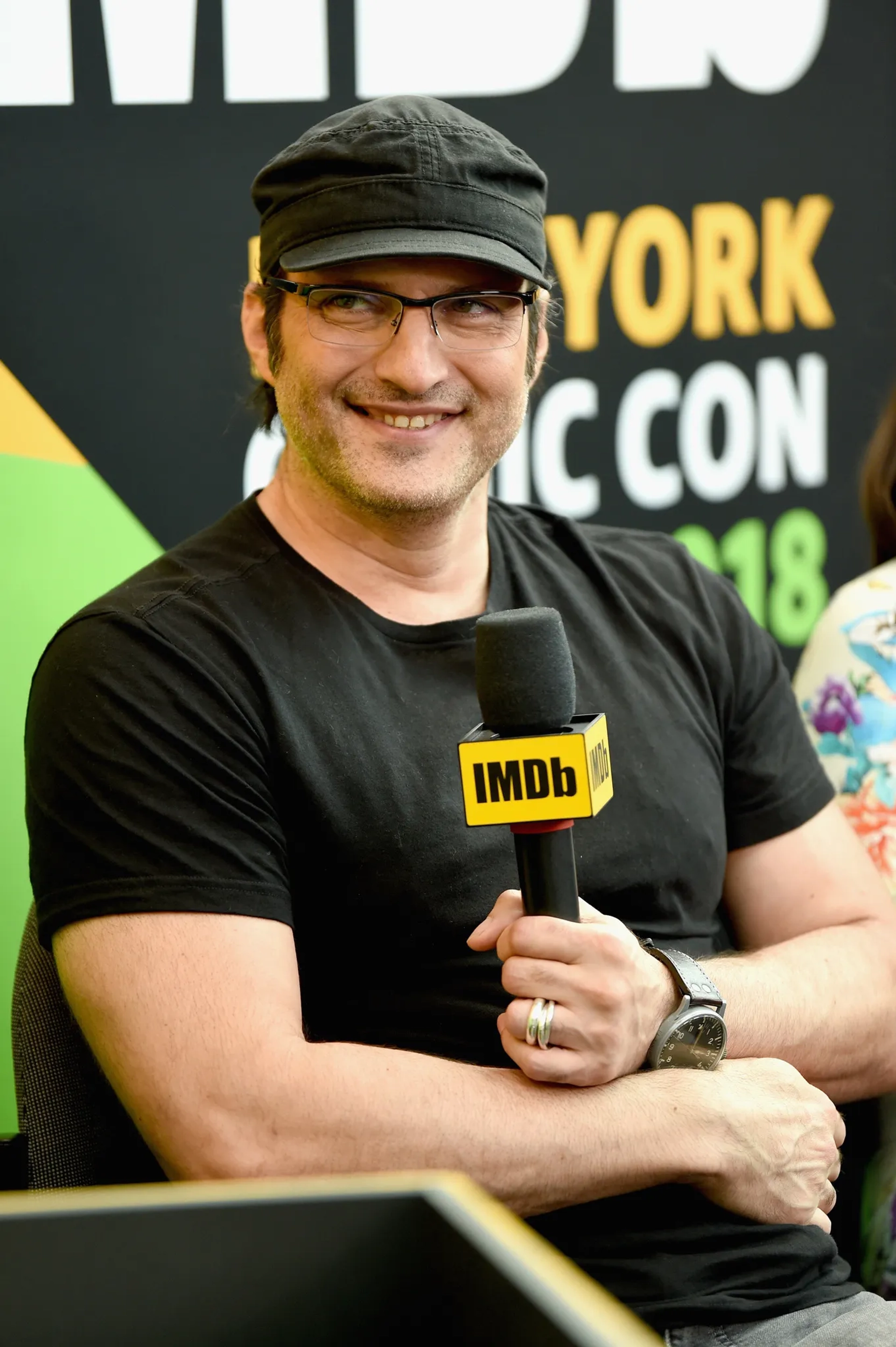 Robert Rodriguez at an event for Alita: Battle Angel (2019)