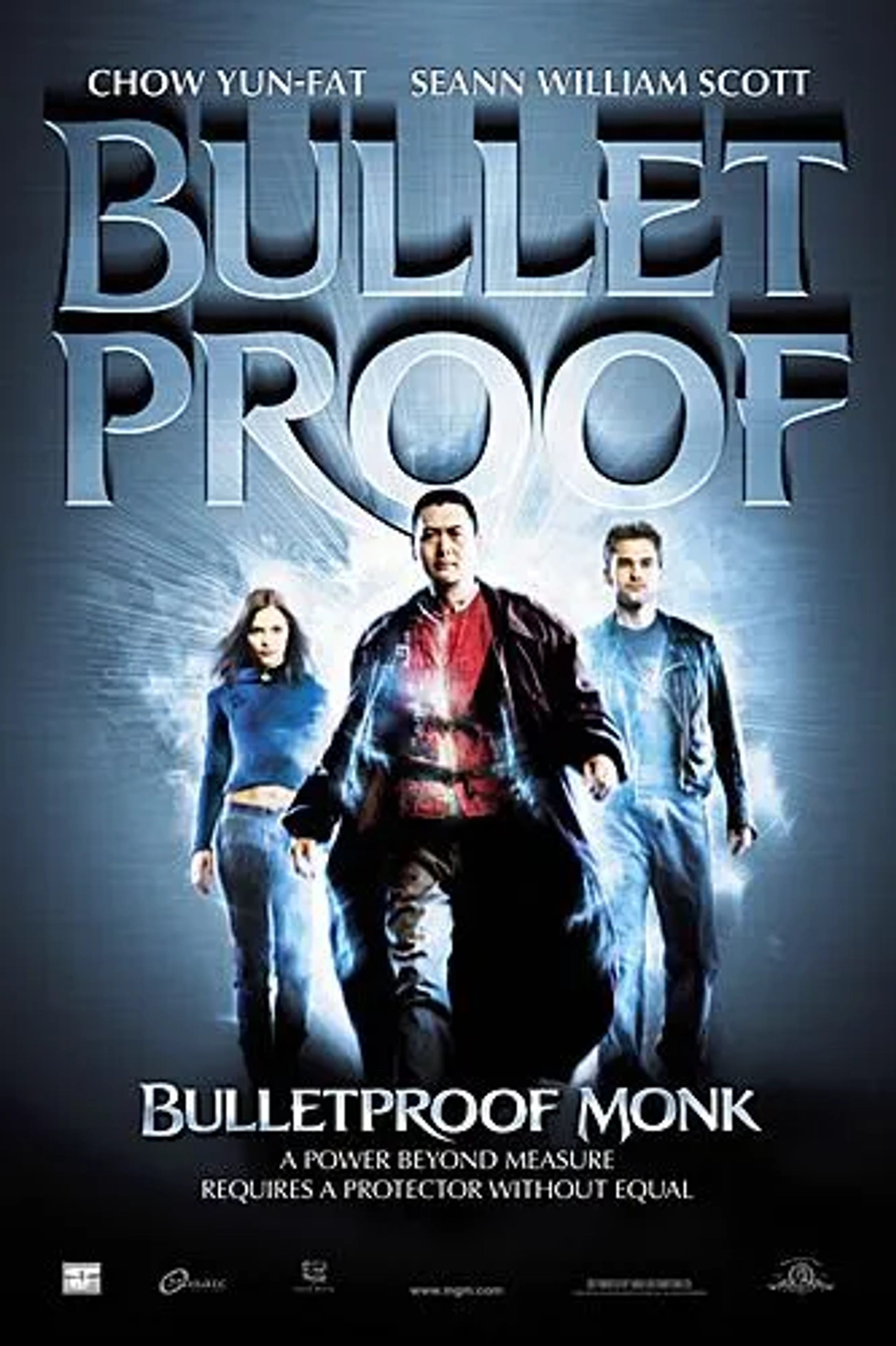 Chow Yun-Fat, Seann William Scott, and Jaime King in Bulletproof Monk (2003)