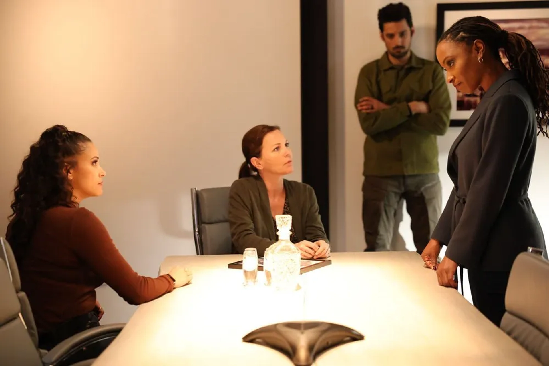 Kelli Williams, Shanola Hampton, Karan Oberoi, and Gabrielle Walsh in Missing While Forgotten (2024)