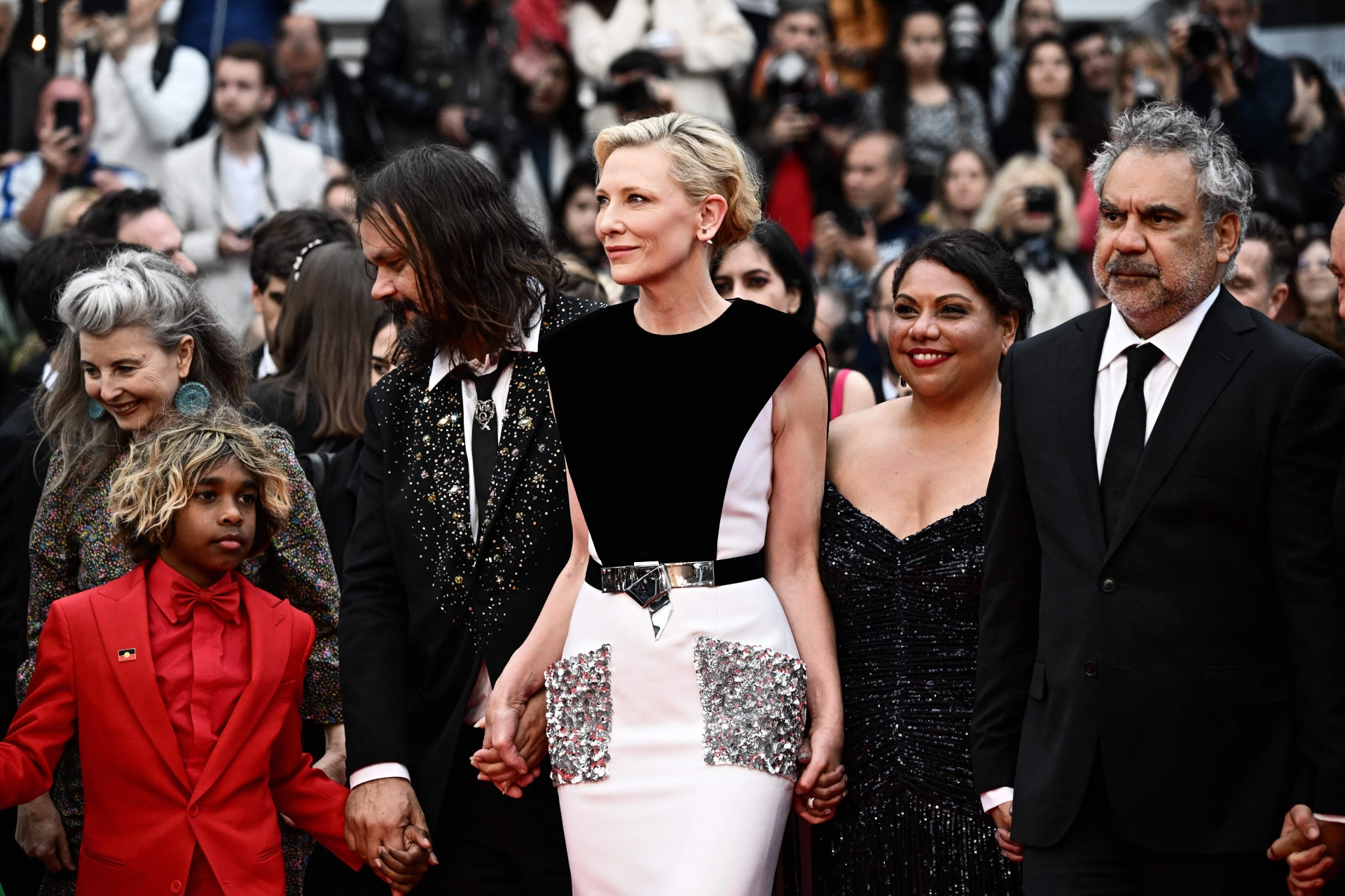 Cate Blanchett, Deborah Mailman, Warwick Thornton, Wayne Blair, and Aswan Reid at an event for The New Boy (2023)