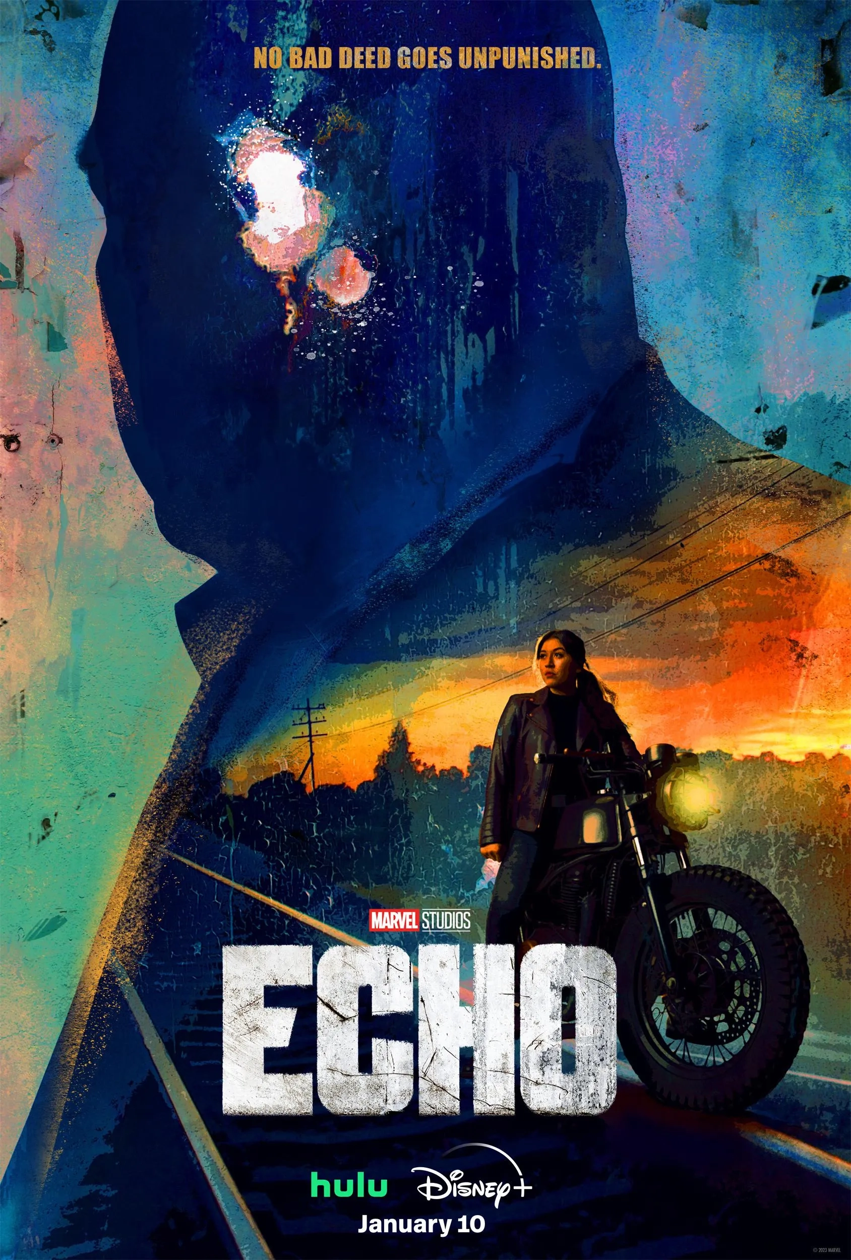 Vincent D'Onofrio and Alaqua Cox in Echo (2023)