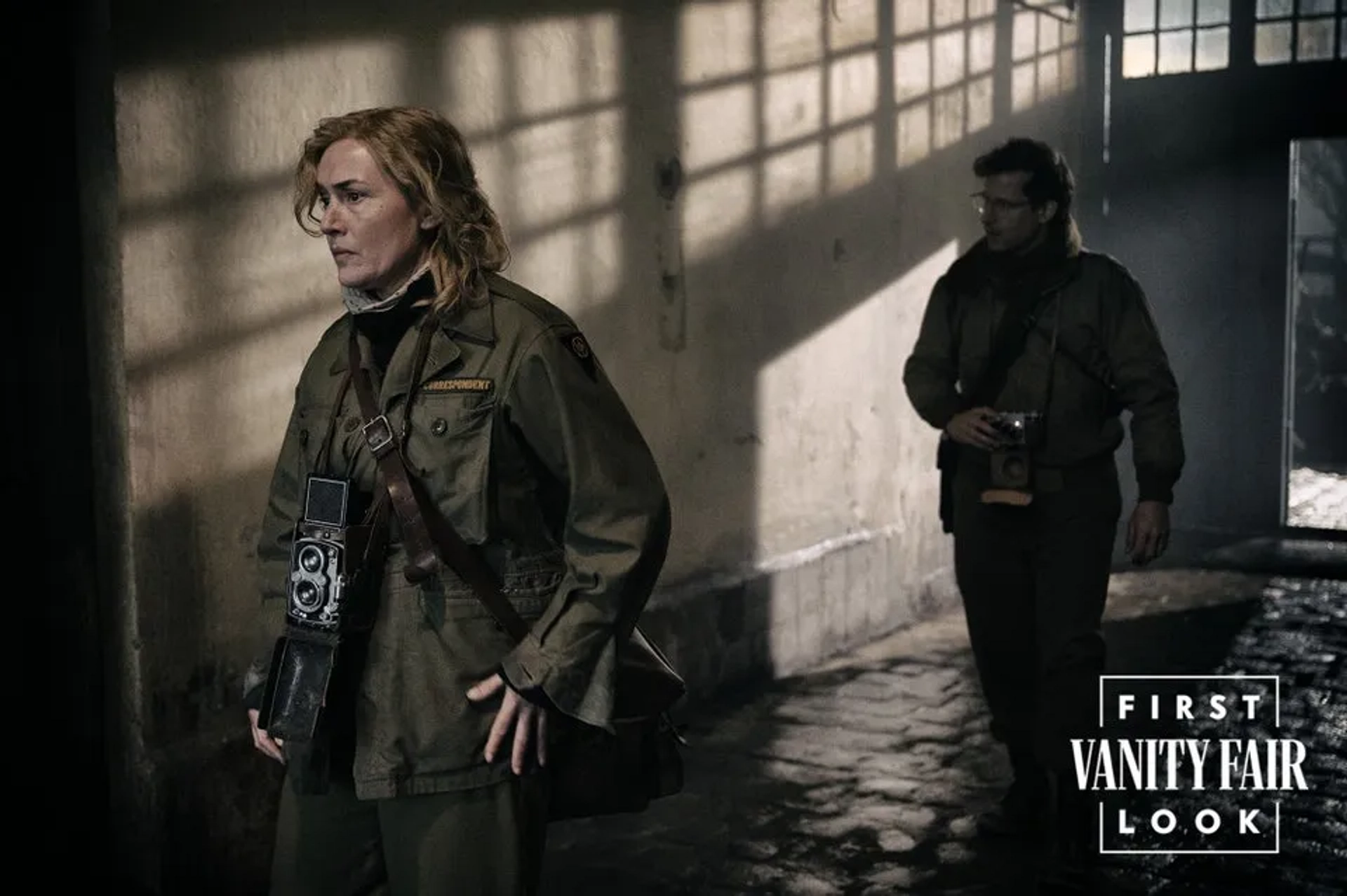 Kate Winslet and Andy Samberg in Lee (2023)
