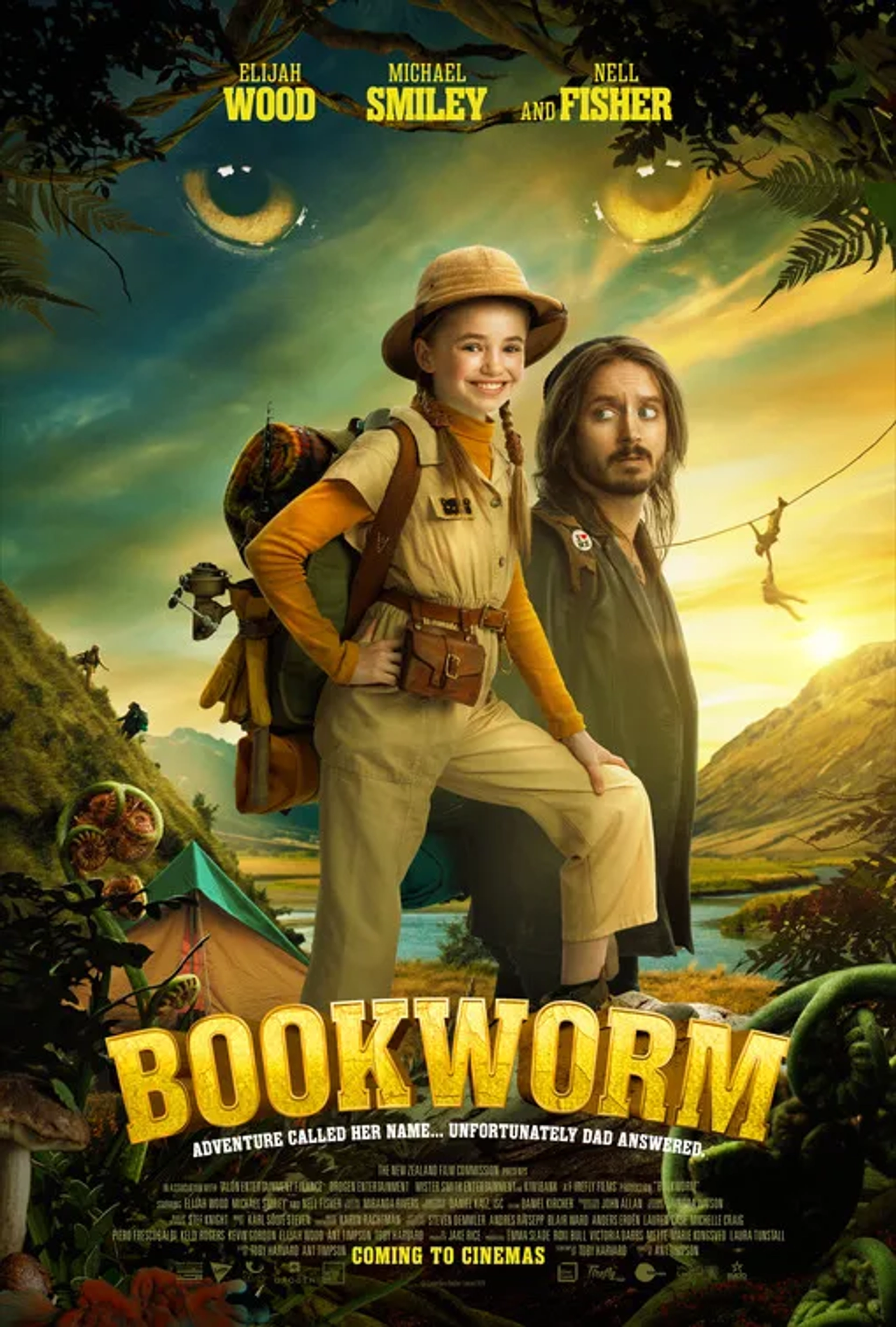 Elijah Wood and Nell Fisher in Bookworm (2024)
