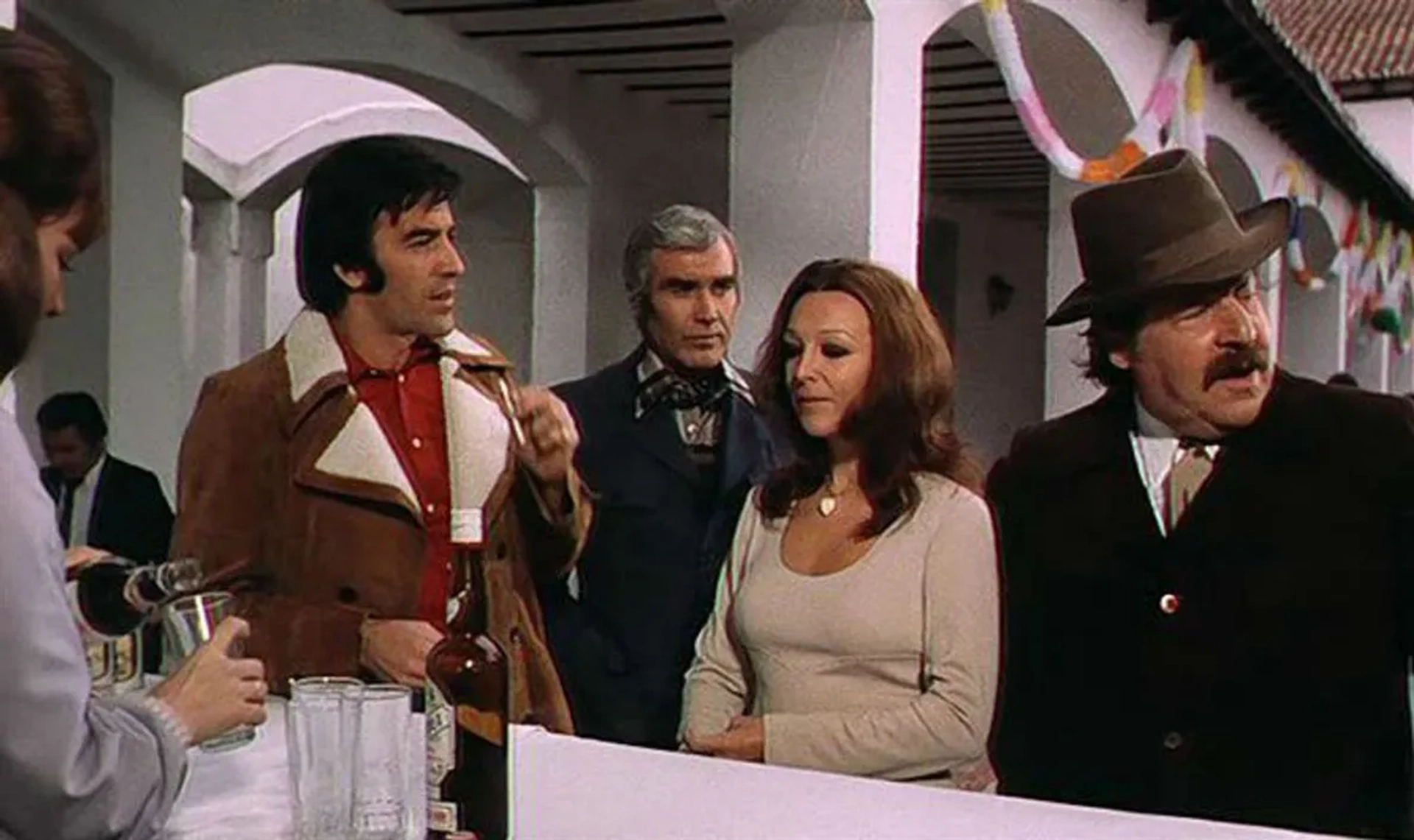 Frank Braña, Tony Kendall, Esperanza Roy, and Fernando Sancho in Return of the Evil Dead (1973)