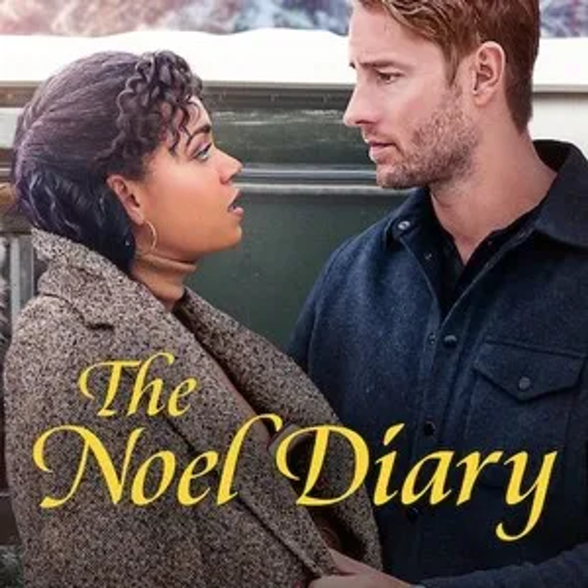 Justin Hartley and Barrett Doss in The Noel Diary (2022)