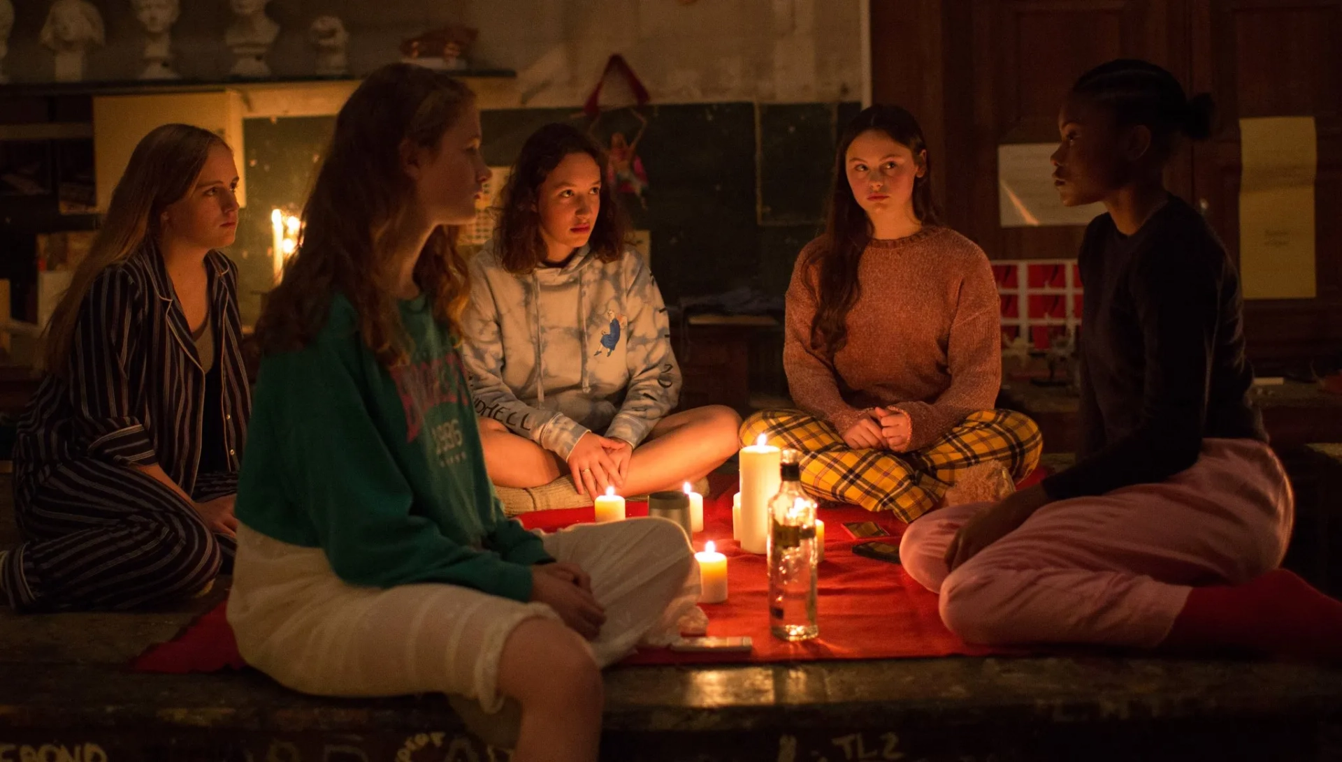 Wislanda Louimat and Louise Labèque in Zombi Child (2019)