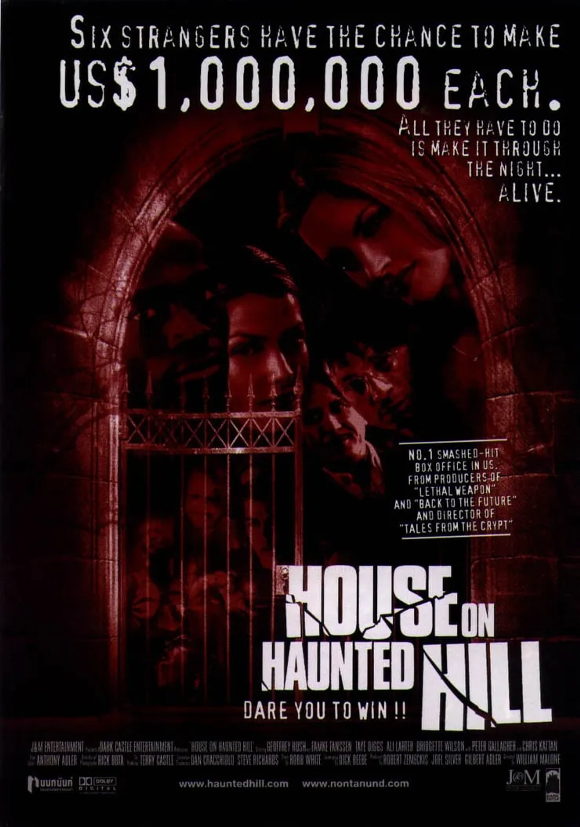 فیلم خانه‌ای در تپهٔ ارواح (House on Haunted Hill 1999)