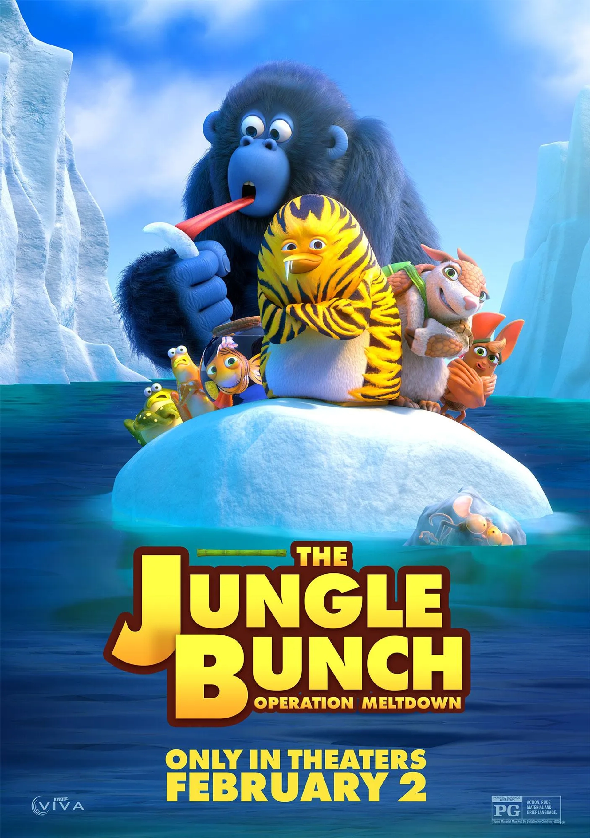 انیمیشن دارو دسته جنگلی ها: عملیات ملتداون (Jungle Bunch: Operation Meltdown 2023)