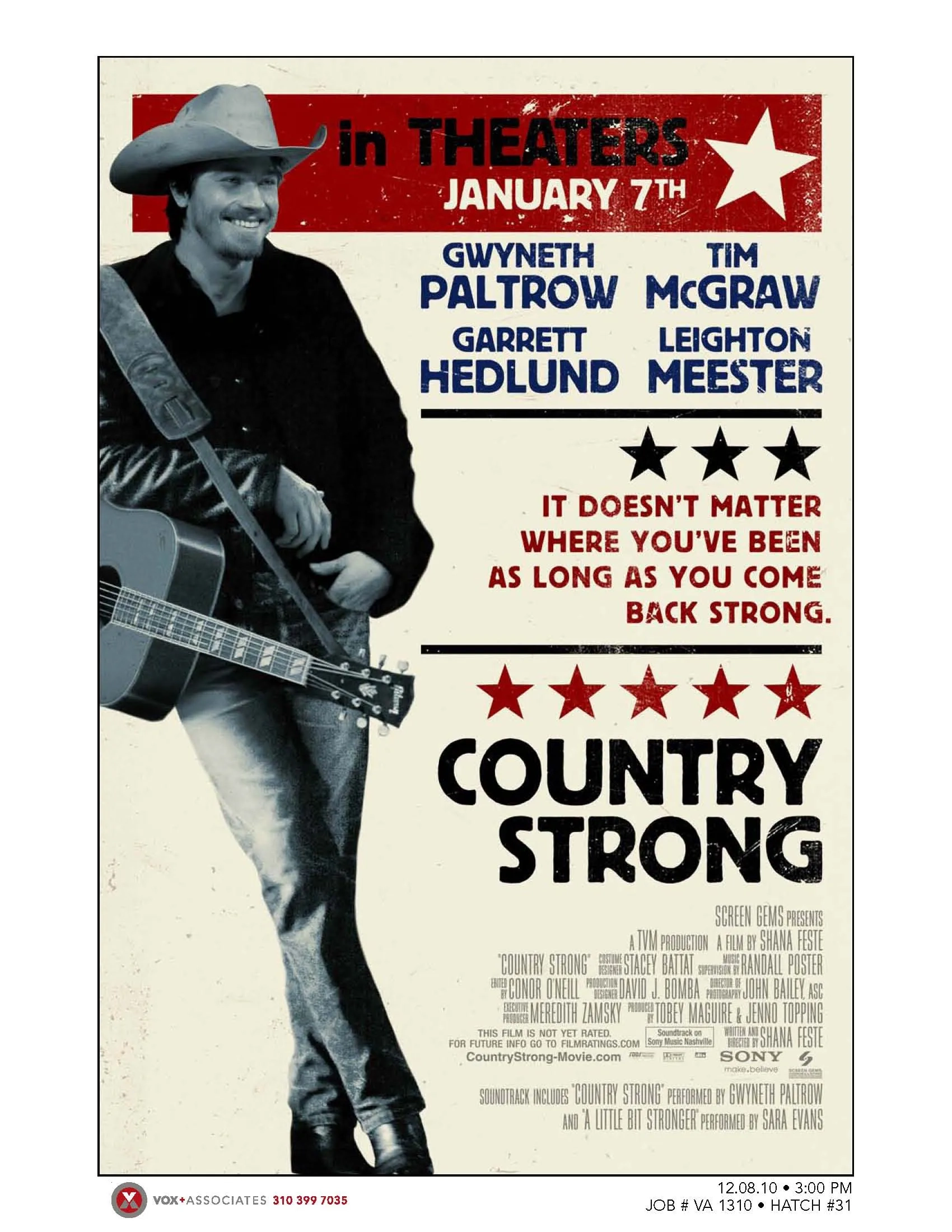 فیلم قدرت موسیقی کانتری (Country Strong 2010)