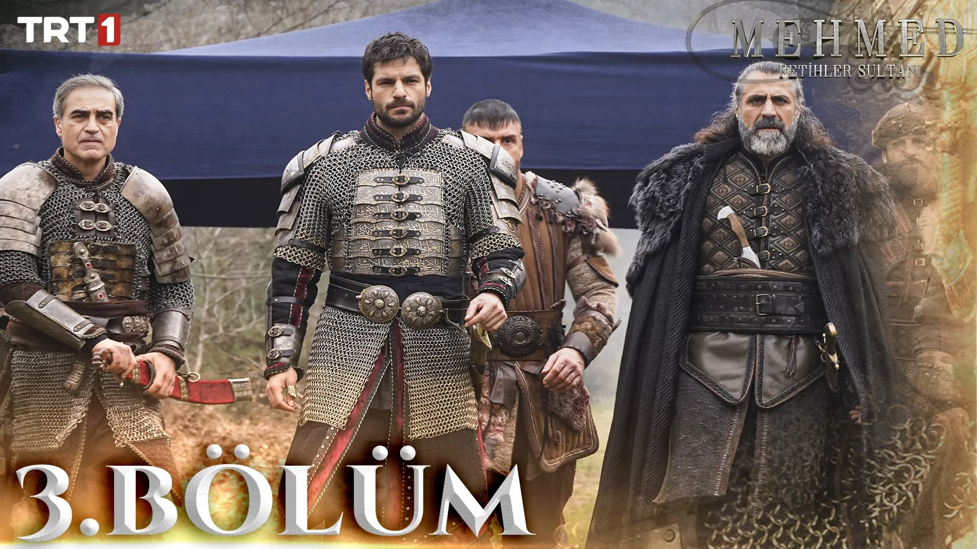 Tolga Akkaya, Bülent Alkis, Sinan Albayrak, and Serkan Çayoglu in Mehmed: Fetihler Sultani (2024)