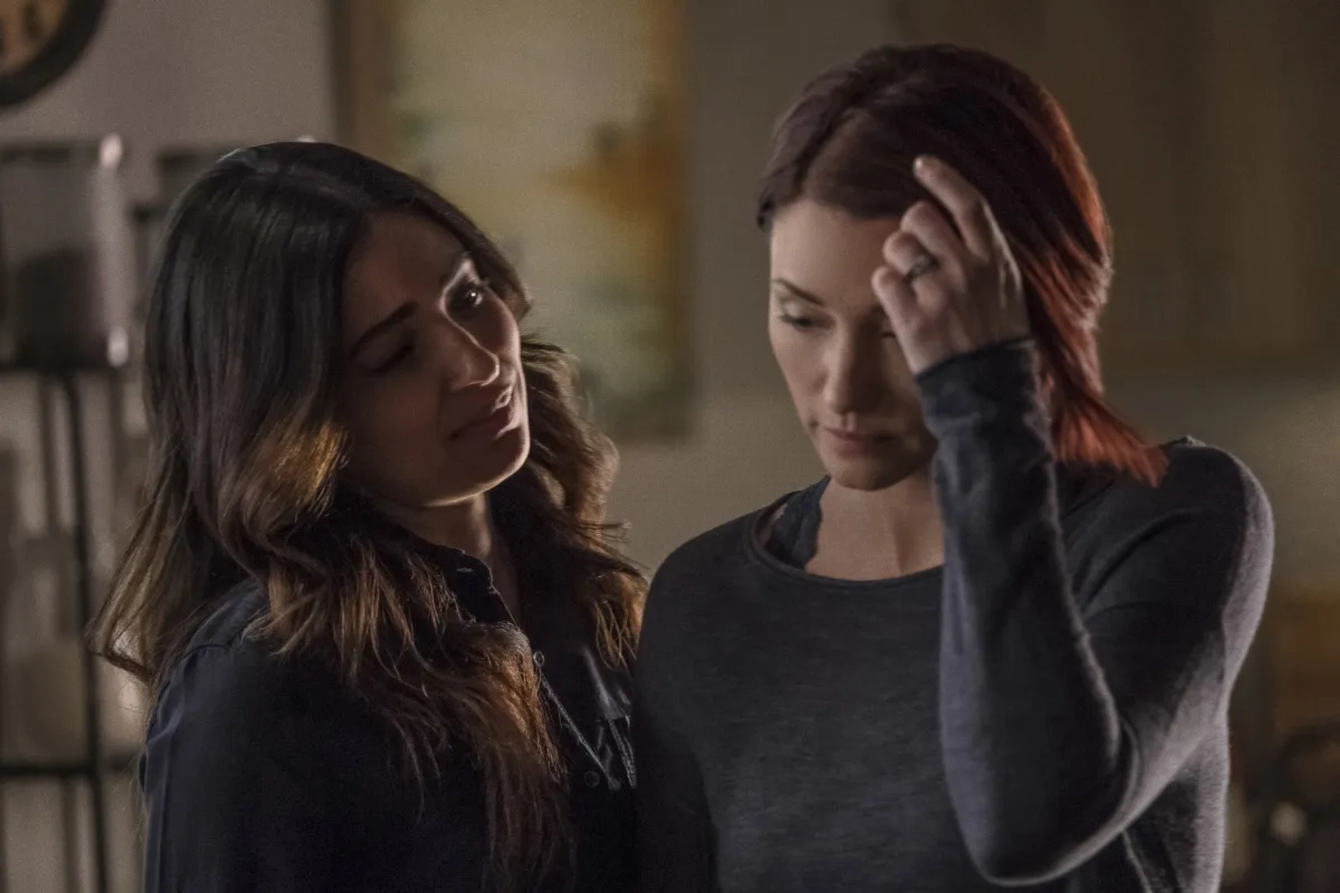 Chyler Leigh and Floriana Lima in Supergirl (2015)