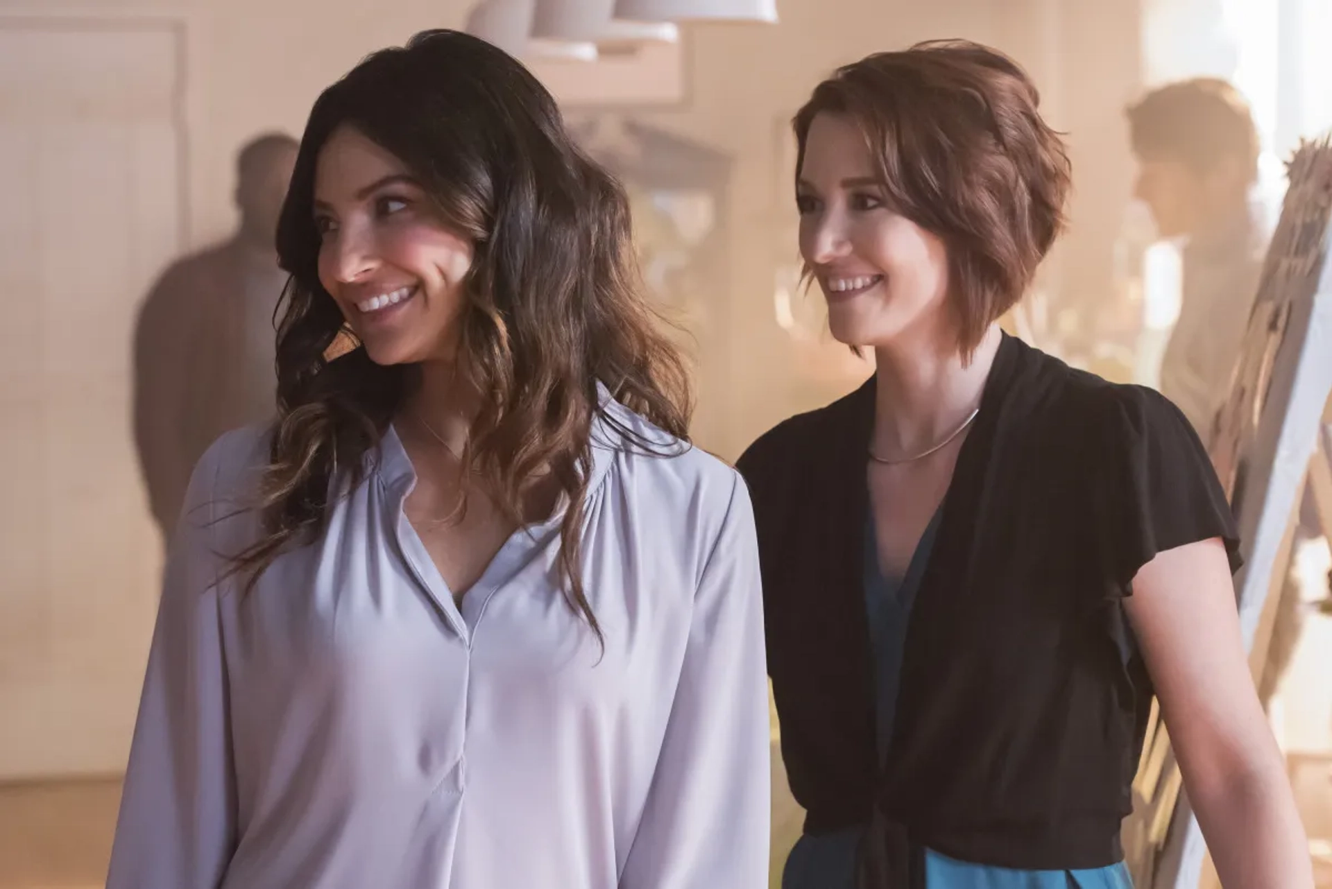 Chyler Leigh and Floriana Lima in Supergirl (2015)