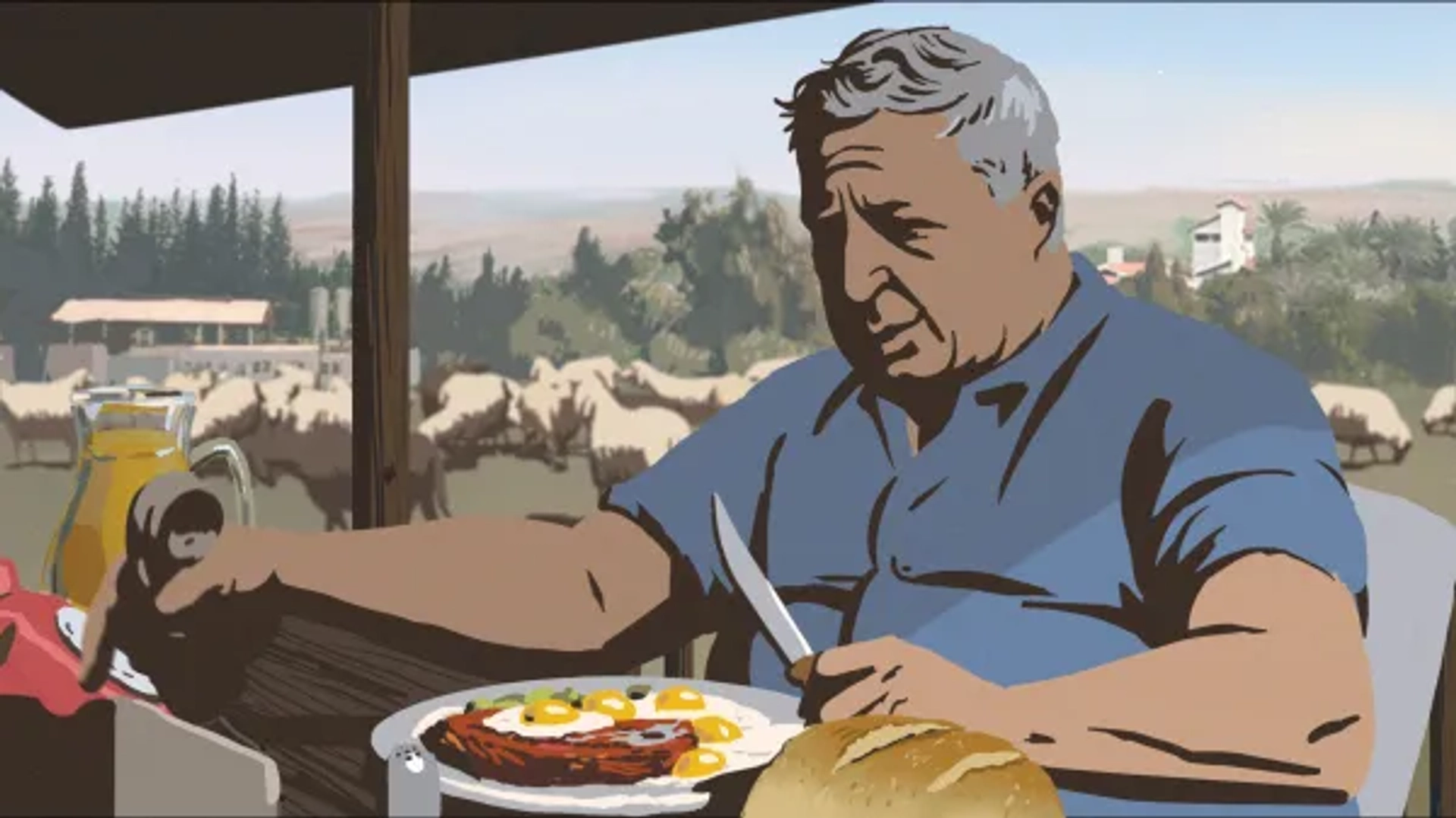 Ariel Sharon in Waltz with Bashir (2008)