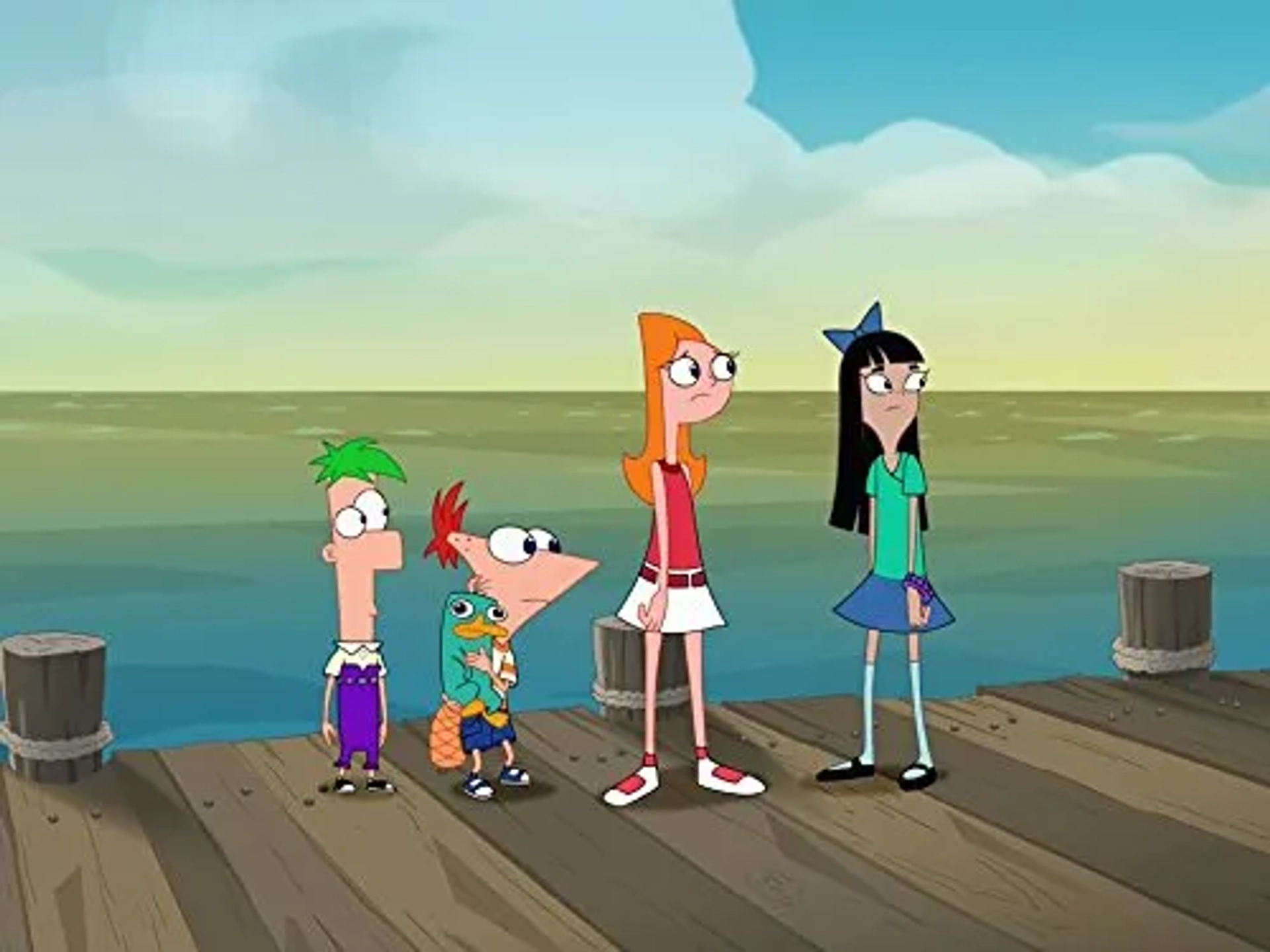 Kelly Hu, Dee Bradley Baker, Ashley Tisdale, Thomas Brodie-Sangster, and Vincent Martella in Phineas and Ferb (2007)