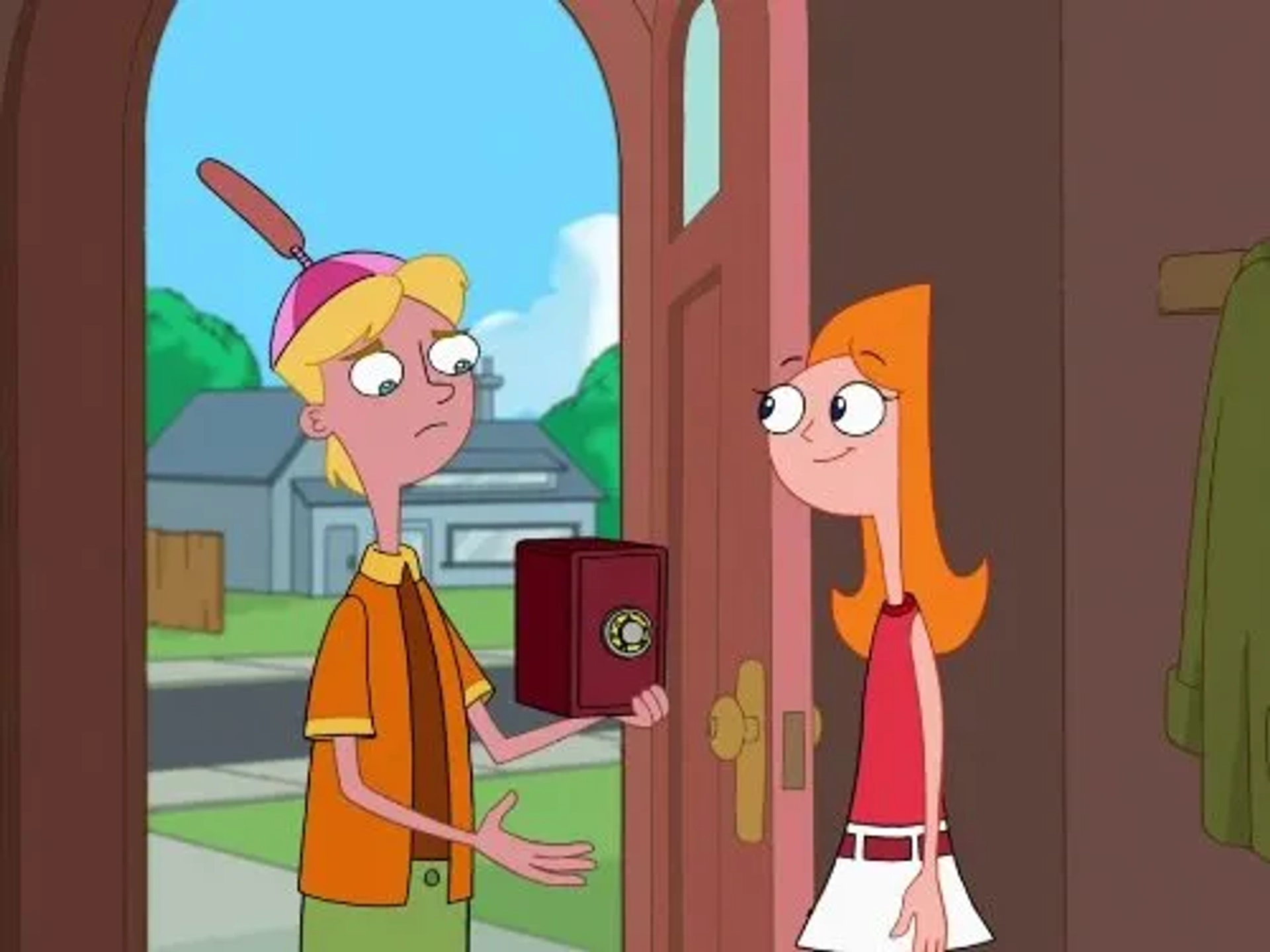 Ashley Tisdale and Mitchel Musso in Phineas and Ferb (2007)