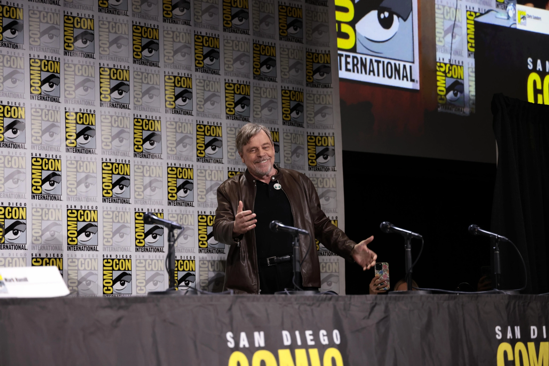 Mark Hamill at an event for The Wild Robot (2024)