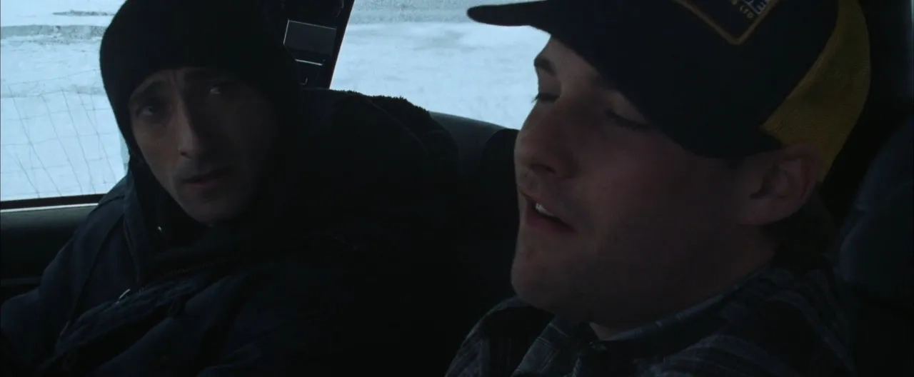 Brad Renfro and Adrien Brody in The Jacket (2005)