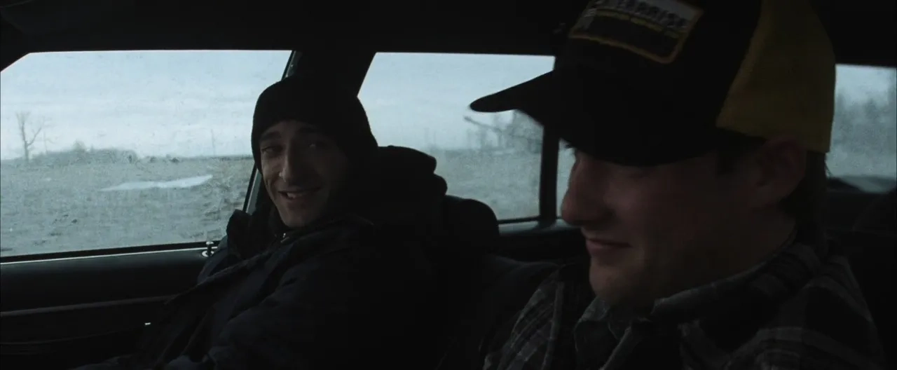 Brad Renfro and Adrien Brody in The Jacket (2005)