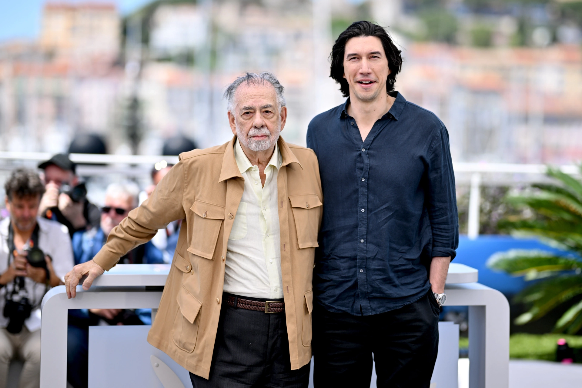 Francis Ford Coppola and Adam Driver at an event for Megalopolis (2024)