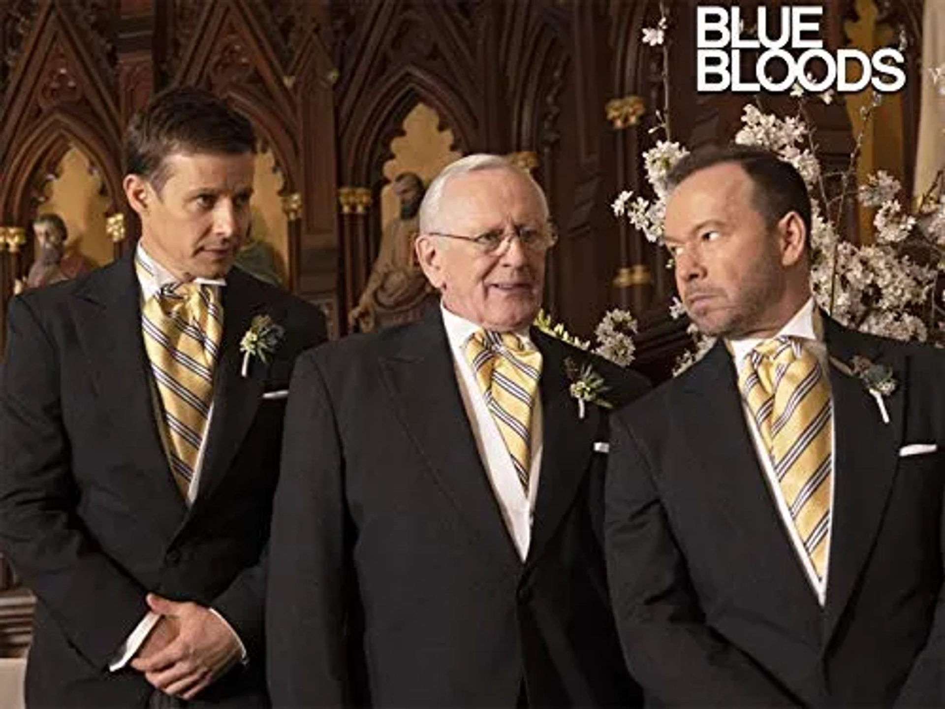 Donnie Wahlberg, Len Cariou, and Will Estes in Something Blue (2019)