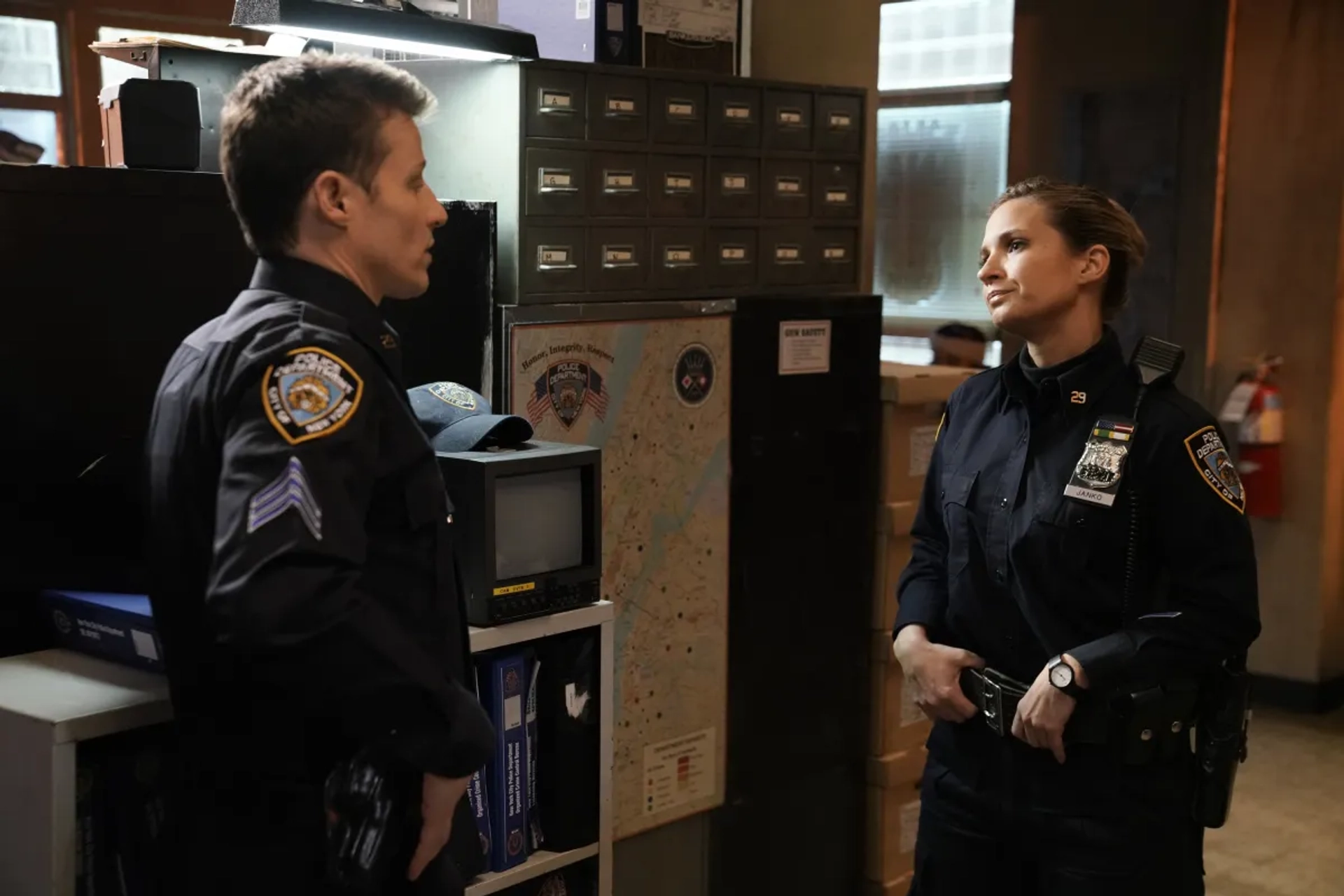 Will Estes and Vanessa Ray in Blue Bloods (2010)