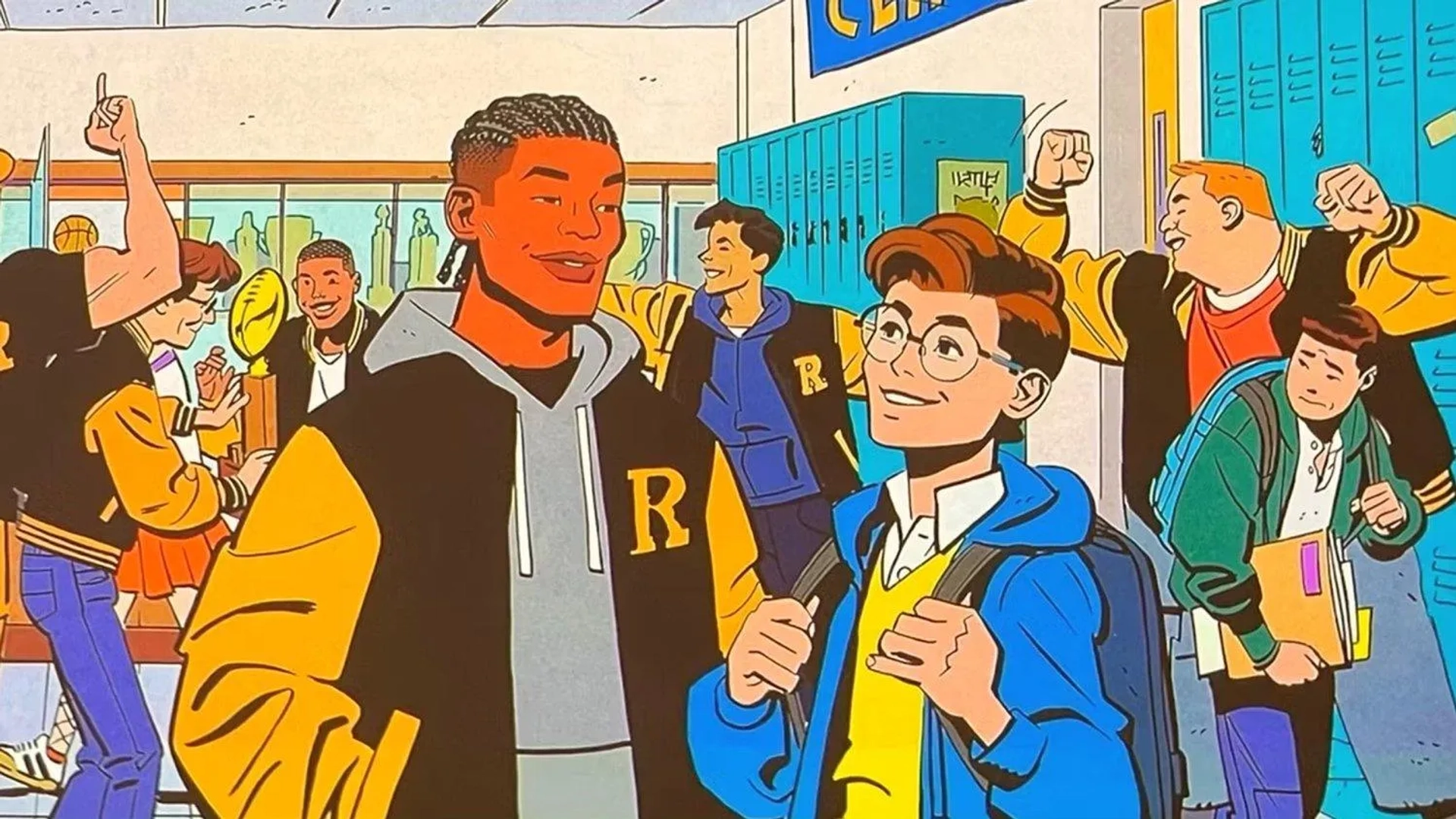 Eugene Byrd and Hudson Thames in Your Friendly Neighborhood Spider-Man (2025)