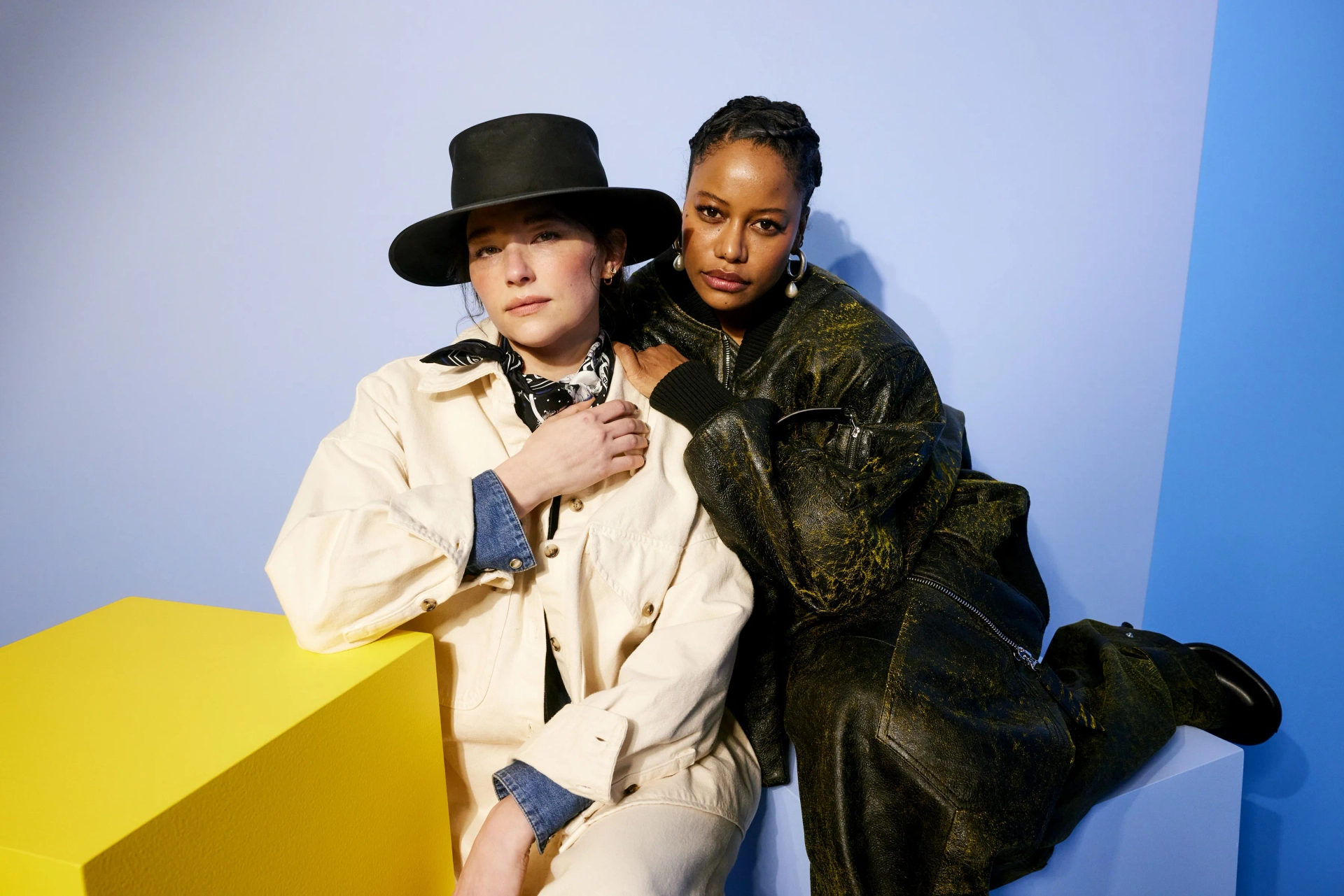 Haley Bennett and Taylour Paige at an event for Magazine Dreams (2023)