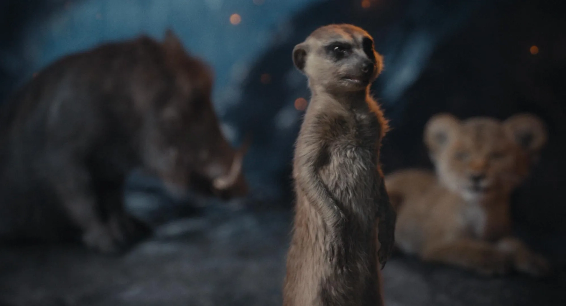 Seth Rogen, Billy Eichner, and Blue Ivy Carter in Mufasa: The Lion King (2024)