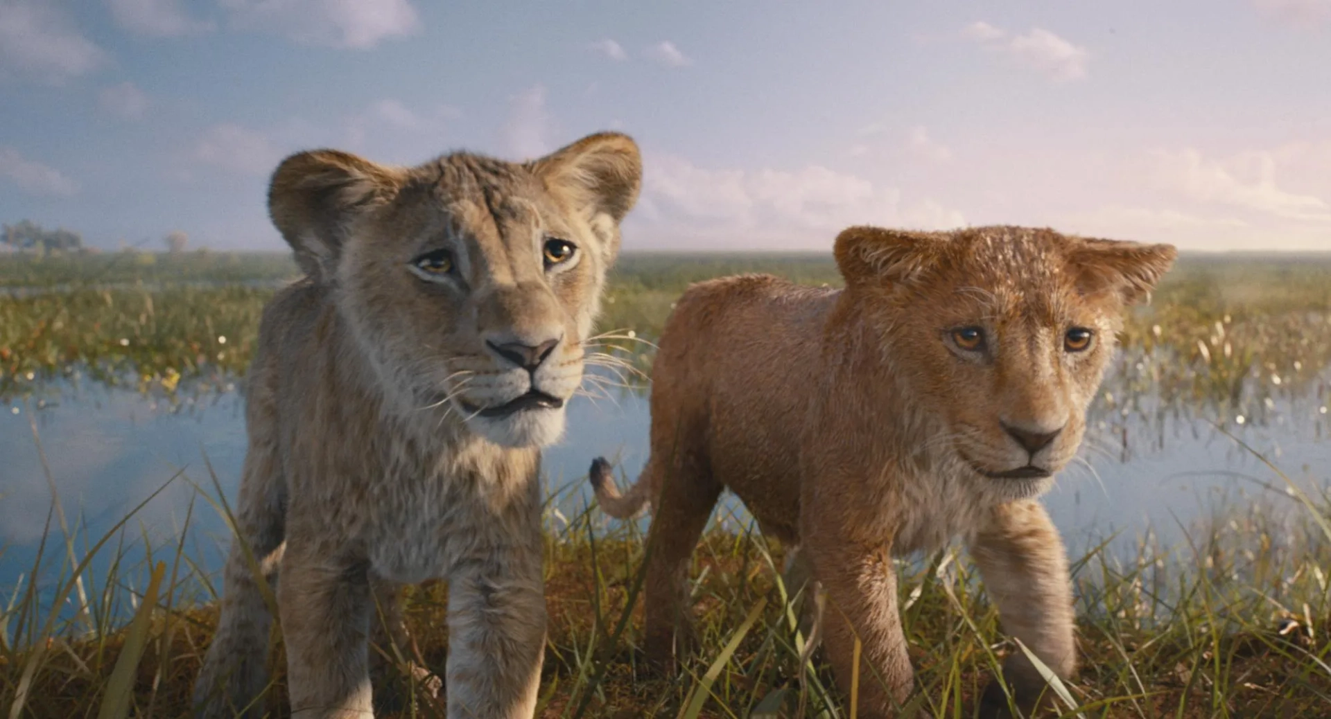 Theo Somolu and Braelyn Rankins in Mufasa: The Lion King (2024)