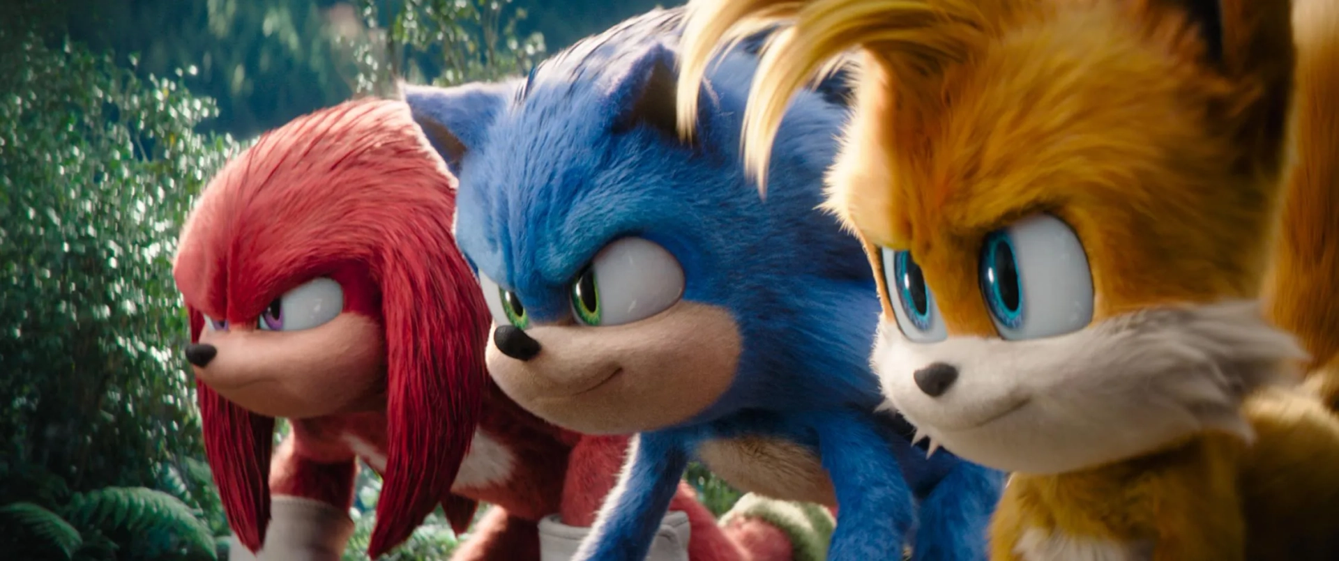 Idris Elba, Colleen O'Shaughnessey, and Ben Schwartz in Sonic the Hedgehog 3 (2024)