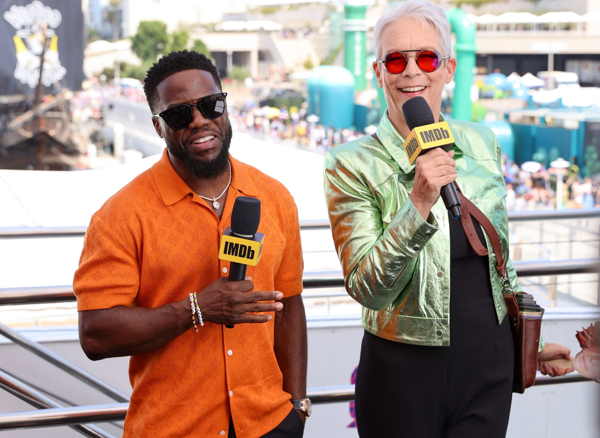 Jamie Lee Curtis and Kevin Hart at an event for Borderlands (2024)