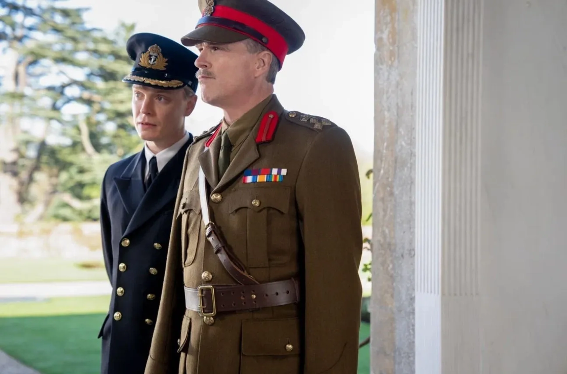 Cary Elwes and Freddie Fox in The Ministry of Ungentlemanly Warfare (2024)