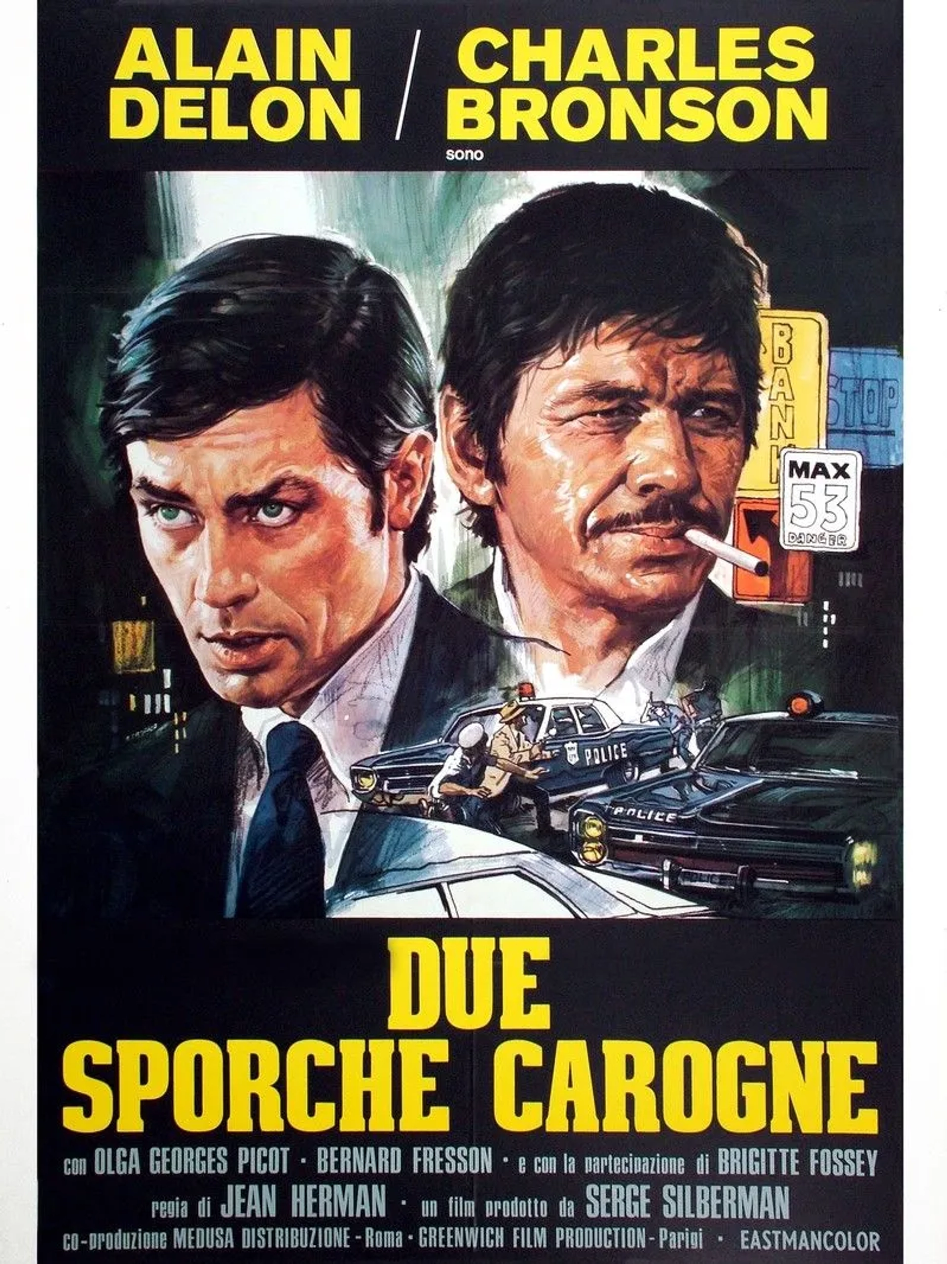 Charles Bronson and Alain Delon in Farewell, Friend (1968)