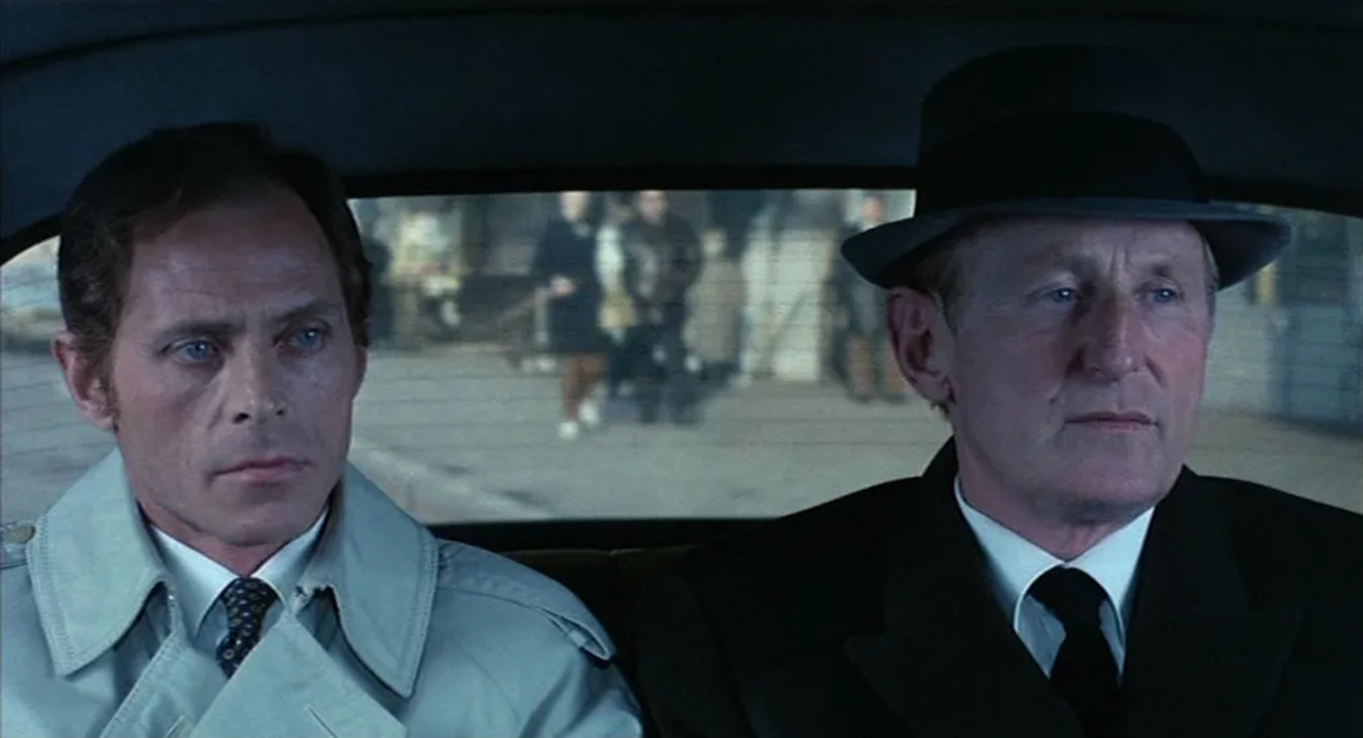 Bourvil and Jean-Pierre Posier in The Red Circle (1970)