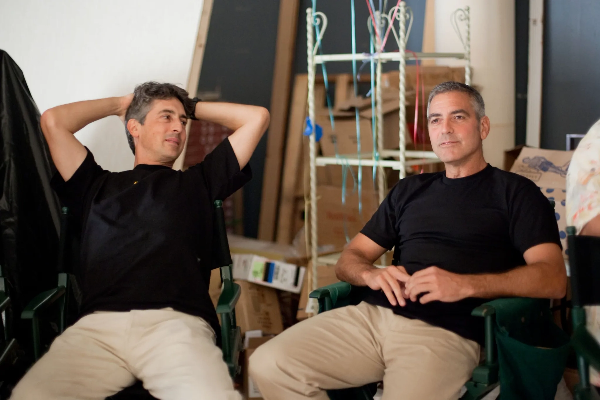 George Clooney and Alexander Payne in The Descendants (2011)