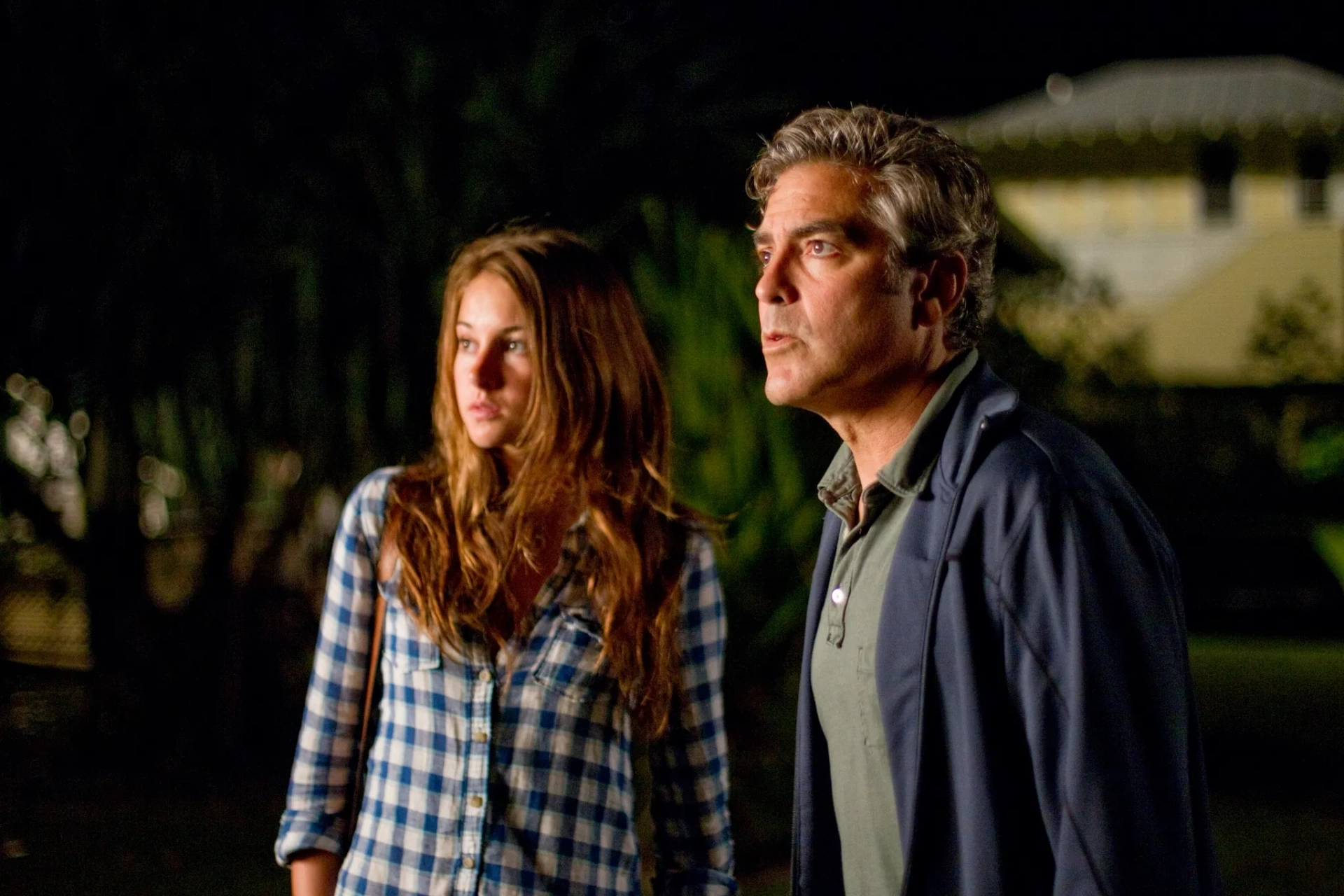 George Clooney and Shailene Woodley in The Descendants (2011)