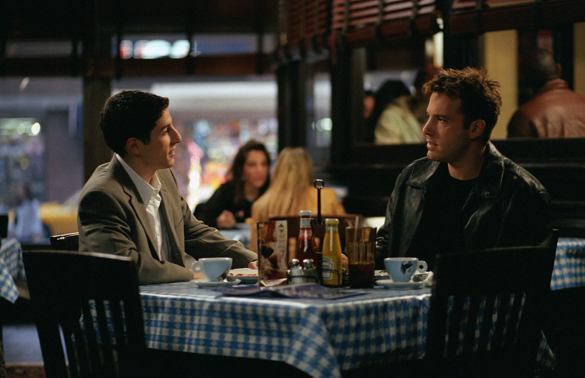 Ben Affleck and Jason Biggs in Jersey Girl (2004)