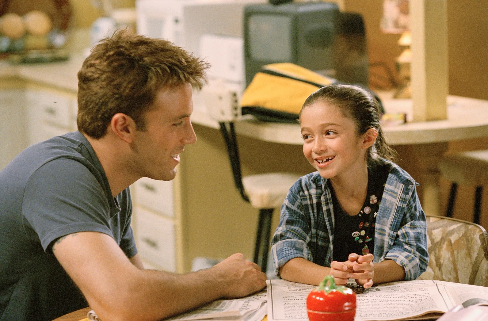 Ben Affleck and Raquel Castro in Jersey Girl (2004)