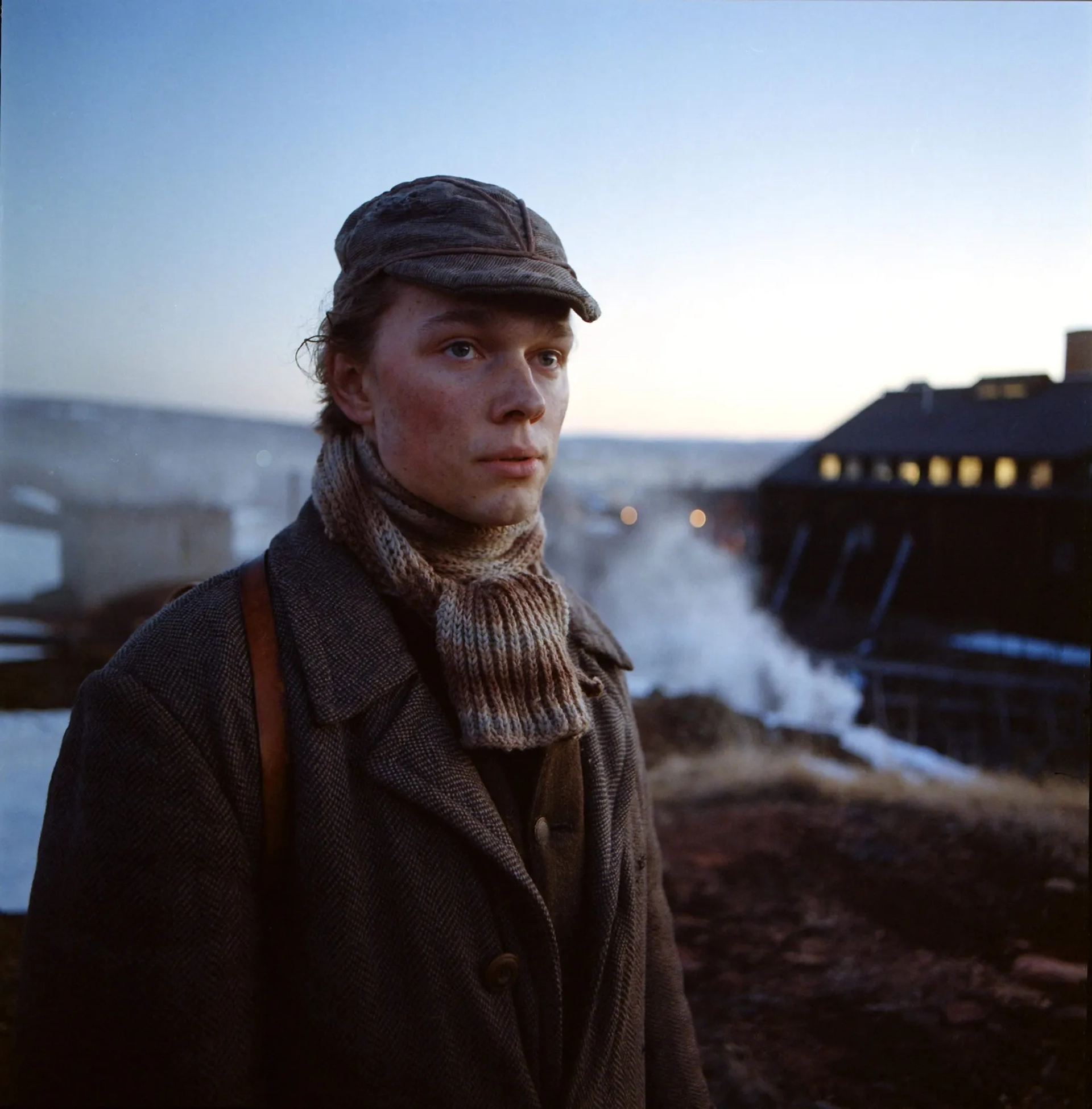 Otto Fahlgren photographed by Marcus Tedenryd on the set of “The Riot.”