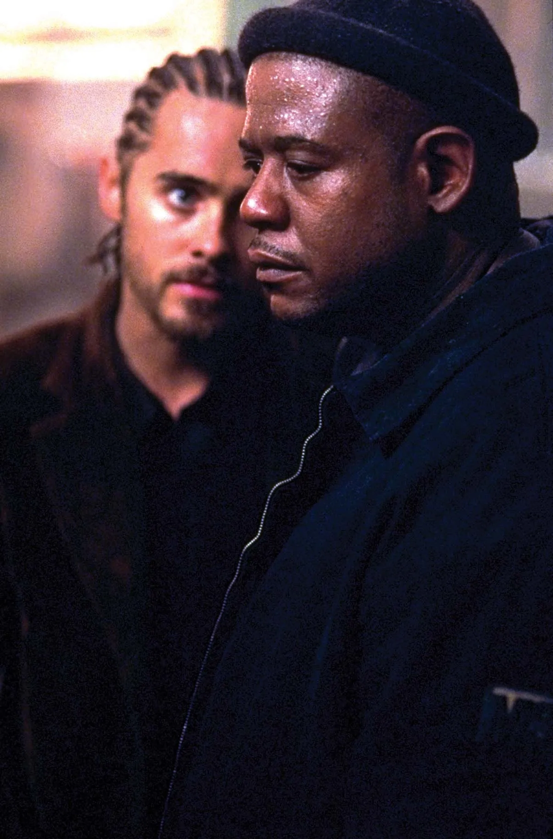 Jared Leto and Forest Whitaker in Panic Room (2002)