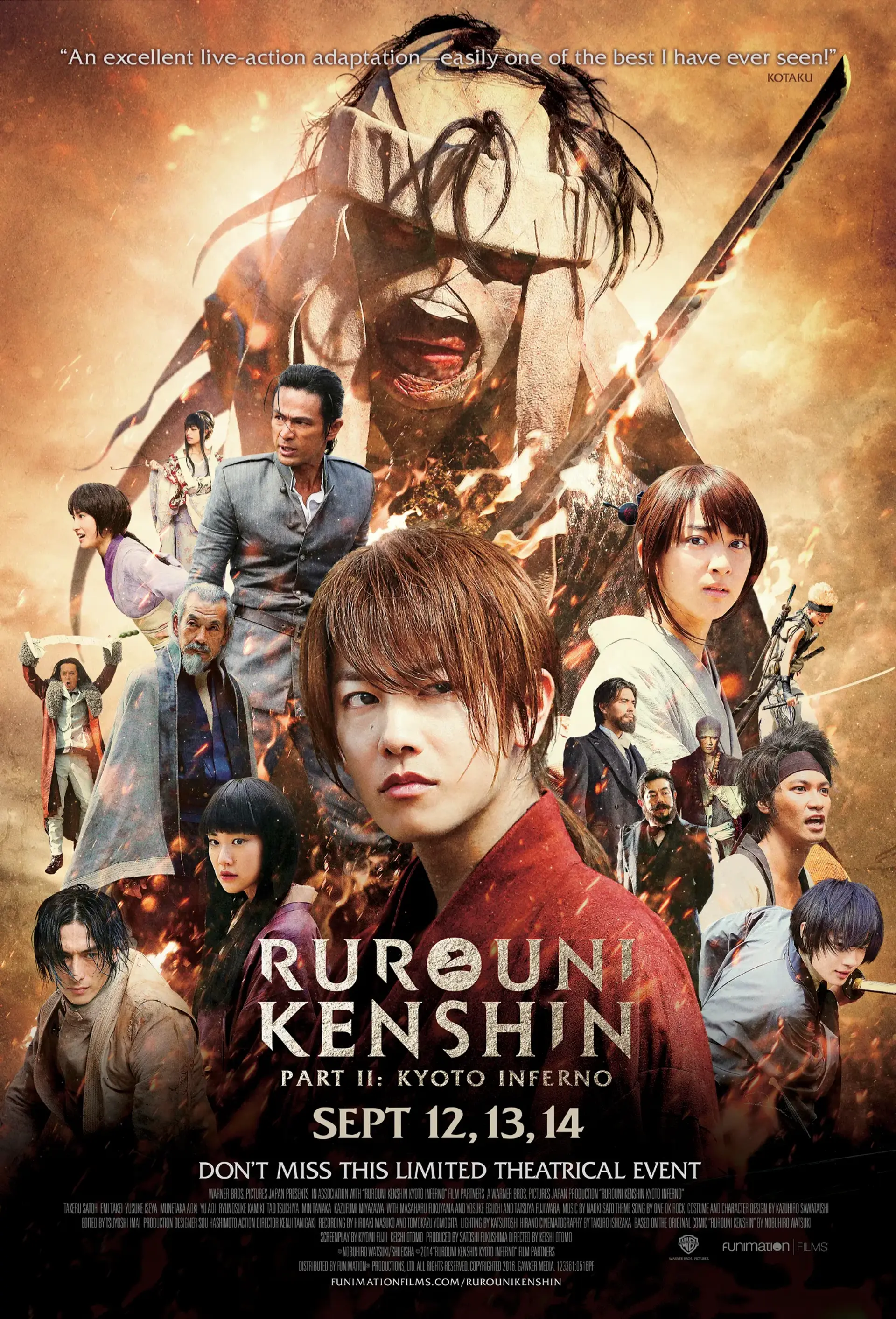 فیلم شمشیرزن دوره گرد قسمت 2: جهنم کیوتو (Rurouni Kenshin Part II: Kyoto Inferno 2014)